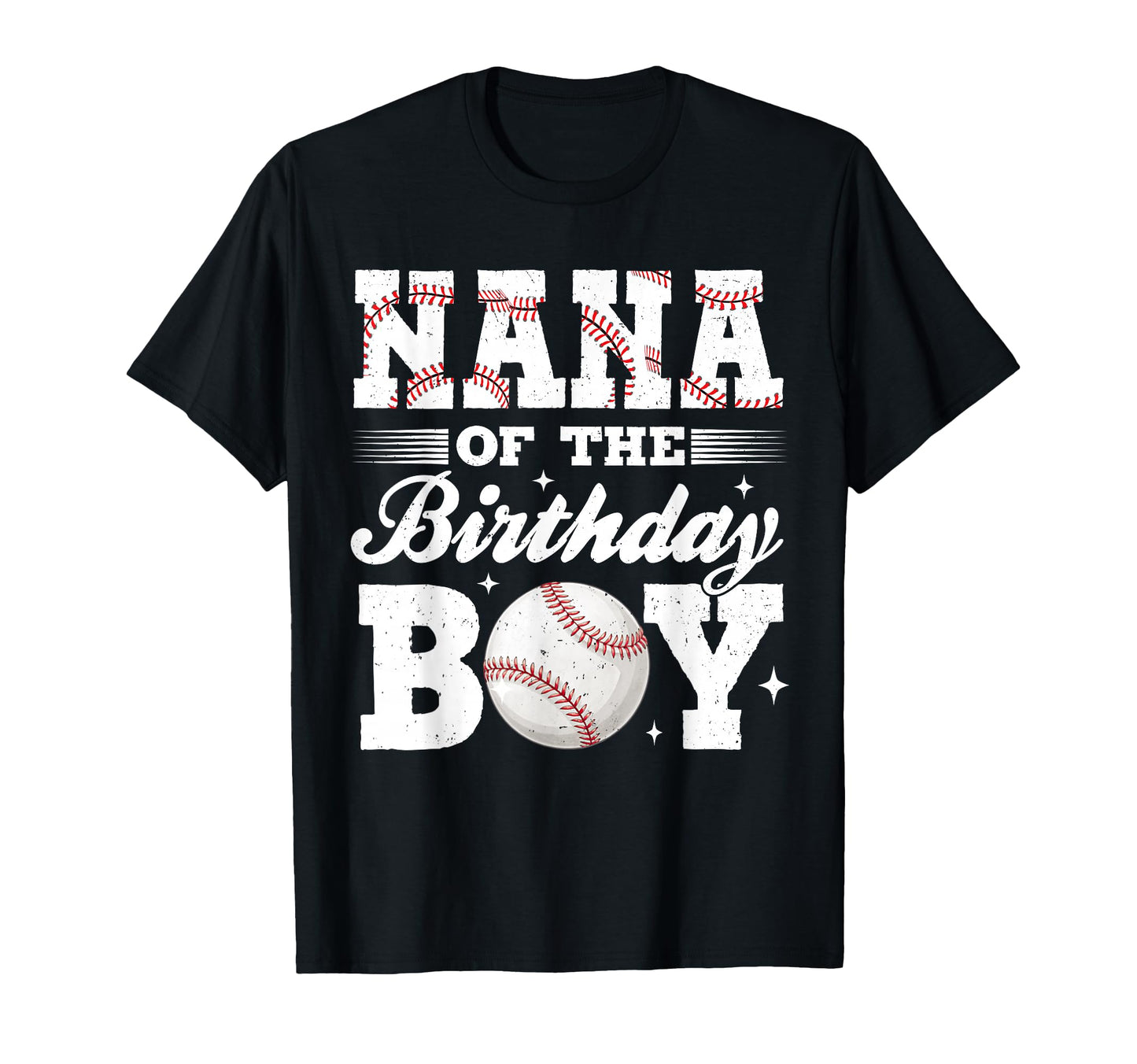 Nana Birthday Baseball Matching Family T-Shirt - Minimalist Print Unisex - T-Shirt, Sweatshirt, Hoodie