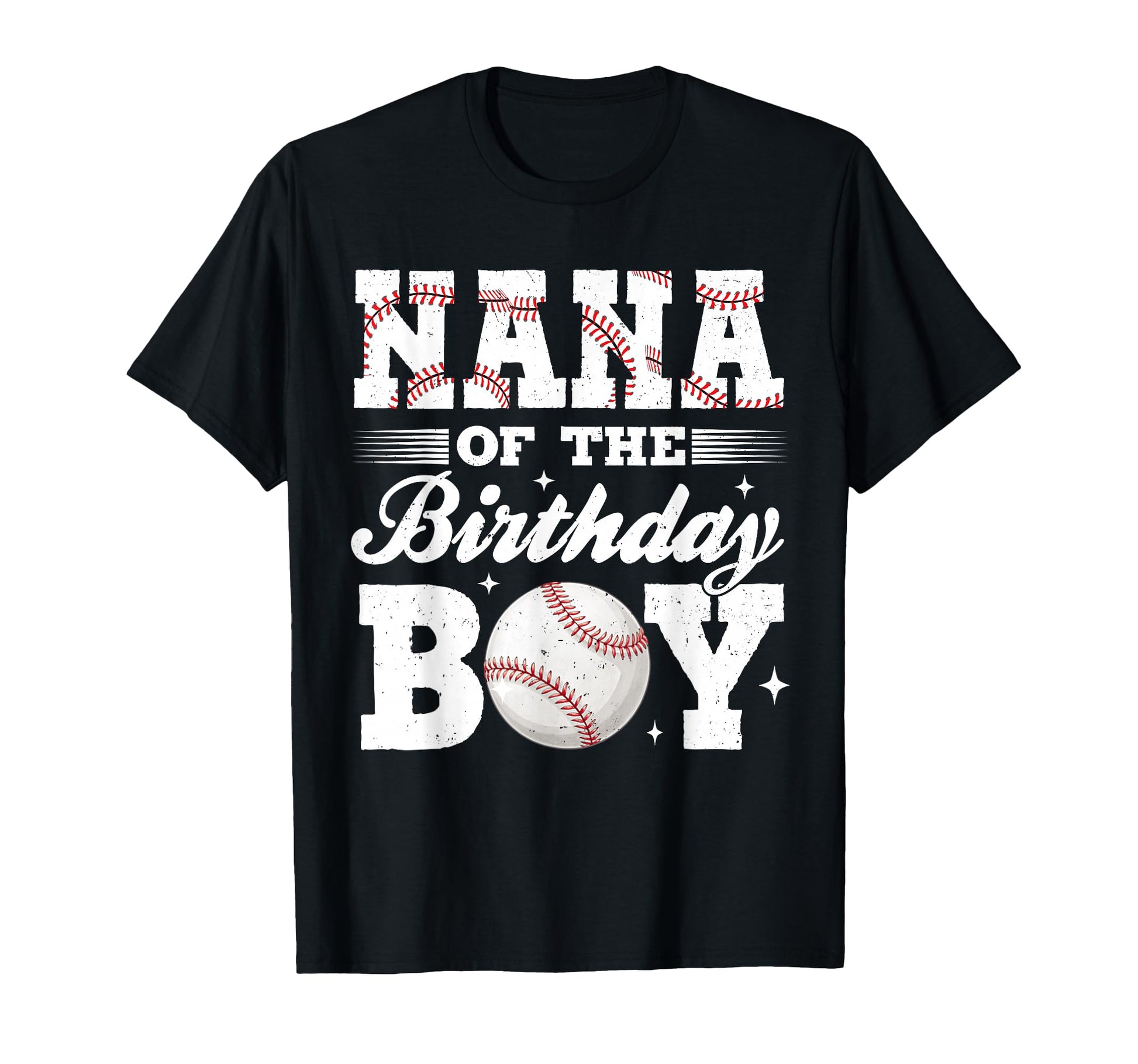 Nana Birthday Baseball Matching Family T-Shirt - Minimalist Print Unisex - T-Shirt, Sweatshirt, Hoodie