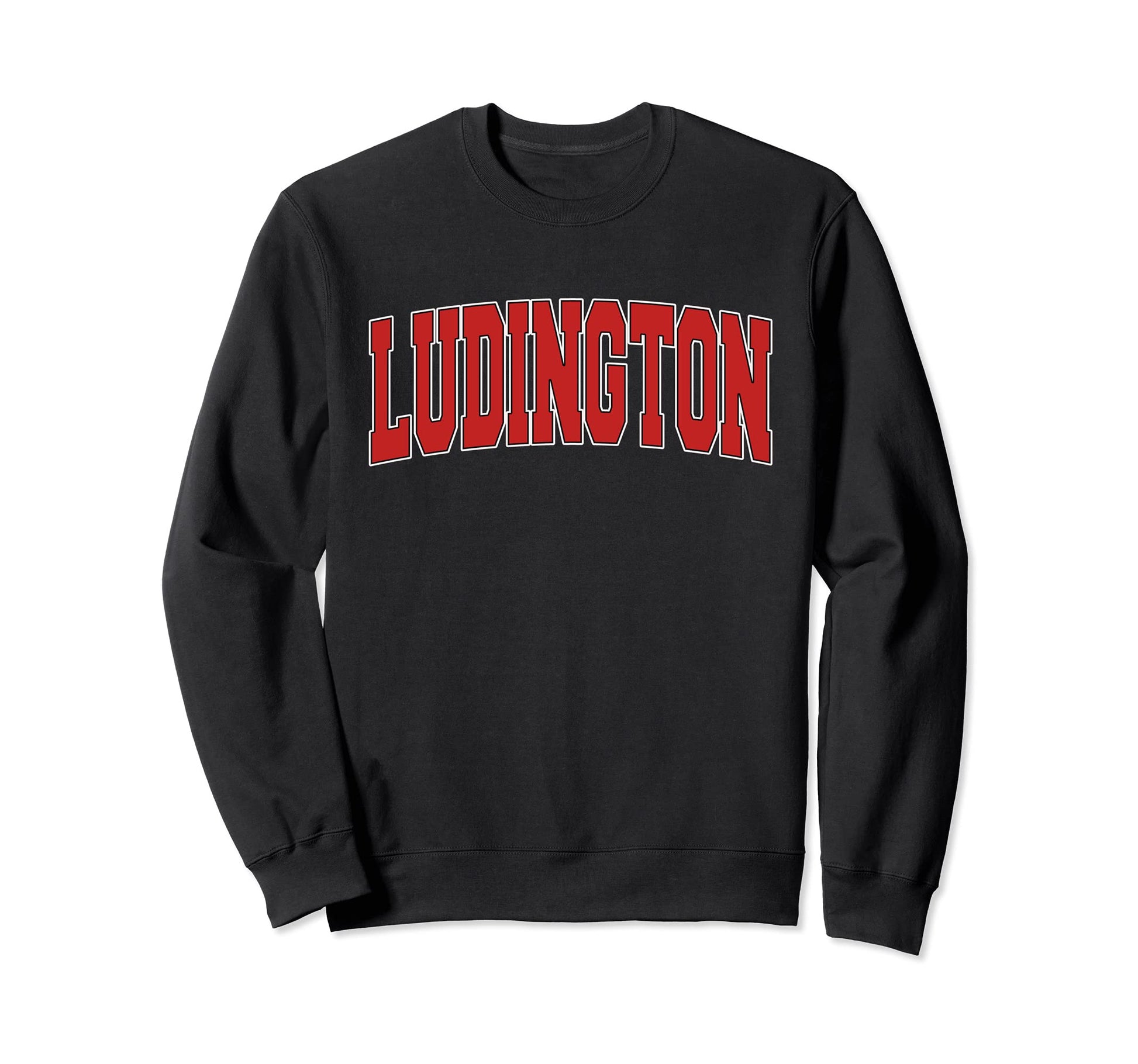 Ludington Mi Michigan Varsity Usa Sports Sweatshirt - Unique Graphic Unisex - T-Shirt, Sweatshirt, Hoodie
