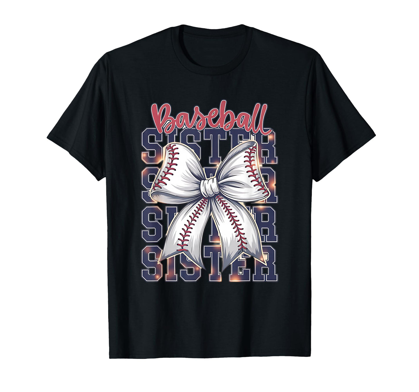 Baseball Sister Coquette Bow T-Shirt - Streetwear Style Men Women - T-Shirt, Sweatshirt, Hoodie