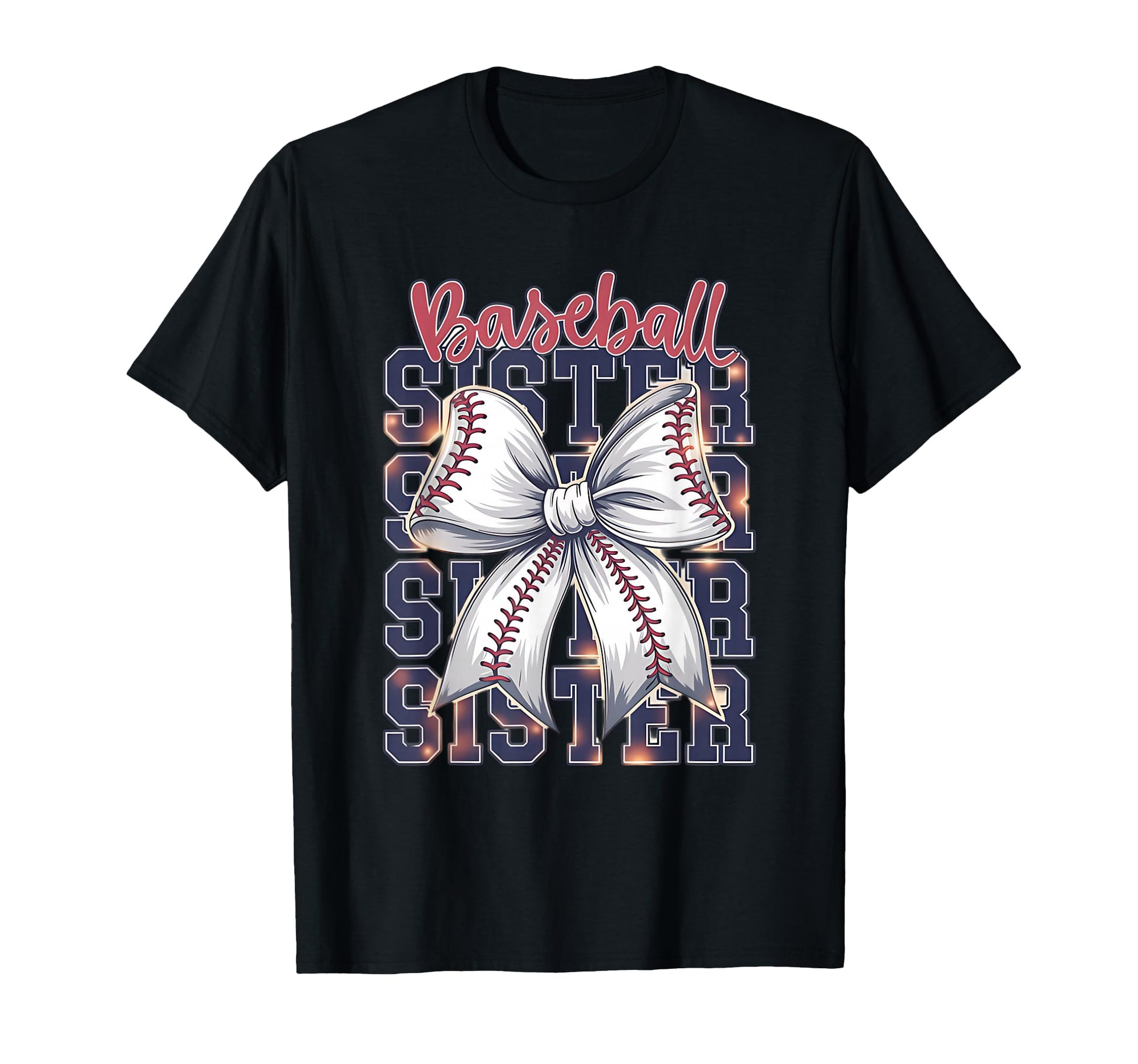 Baseball Sister Coquette Bow T-Shirt - Streetwear Style Men Women - T-Shirt, Sweatshirt, Hoodie