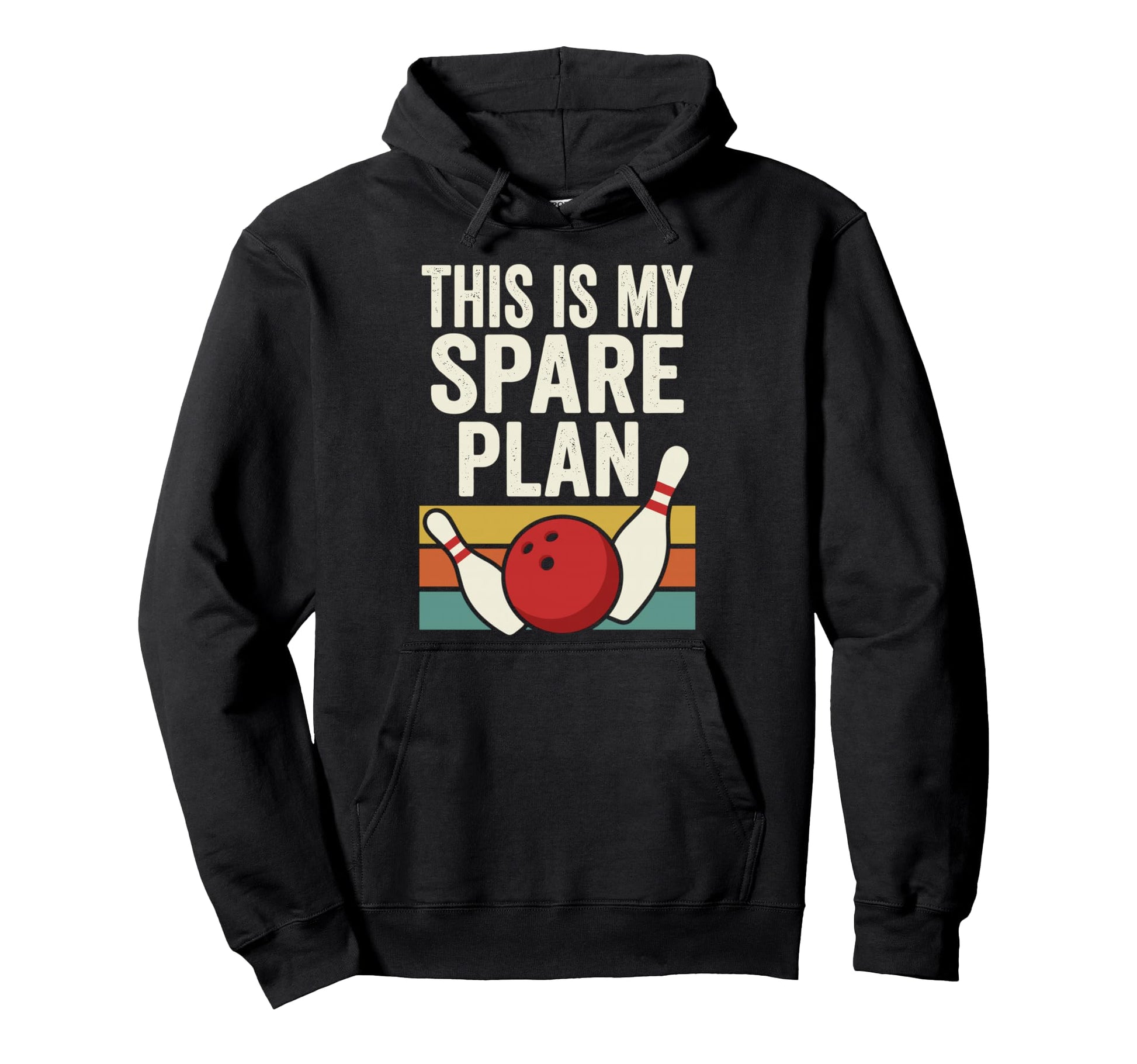 Bowling Ball And Pins Hoodie - Aesthetic Graphic Unisex - T-Shirt, Sweatshirt, Hoodie