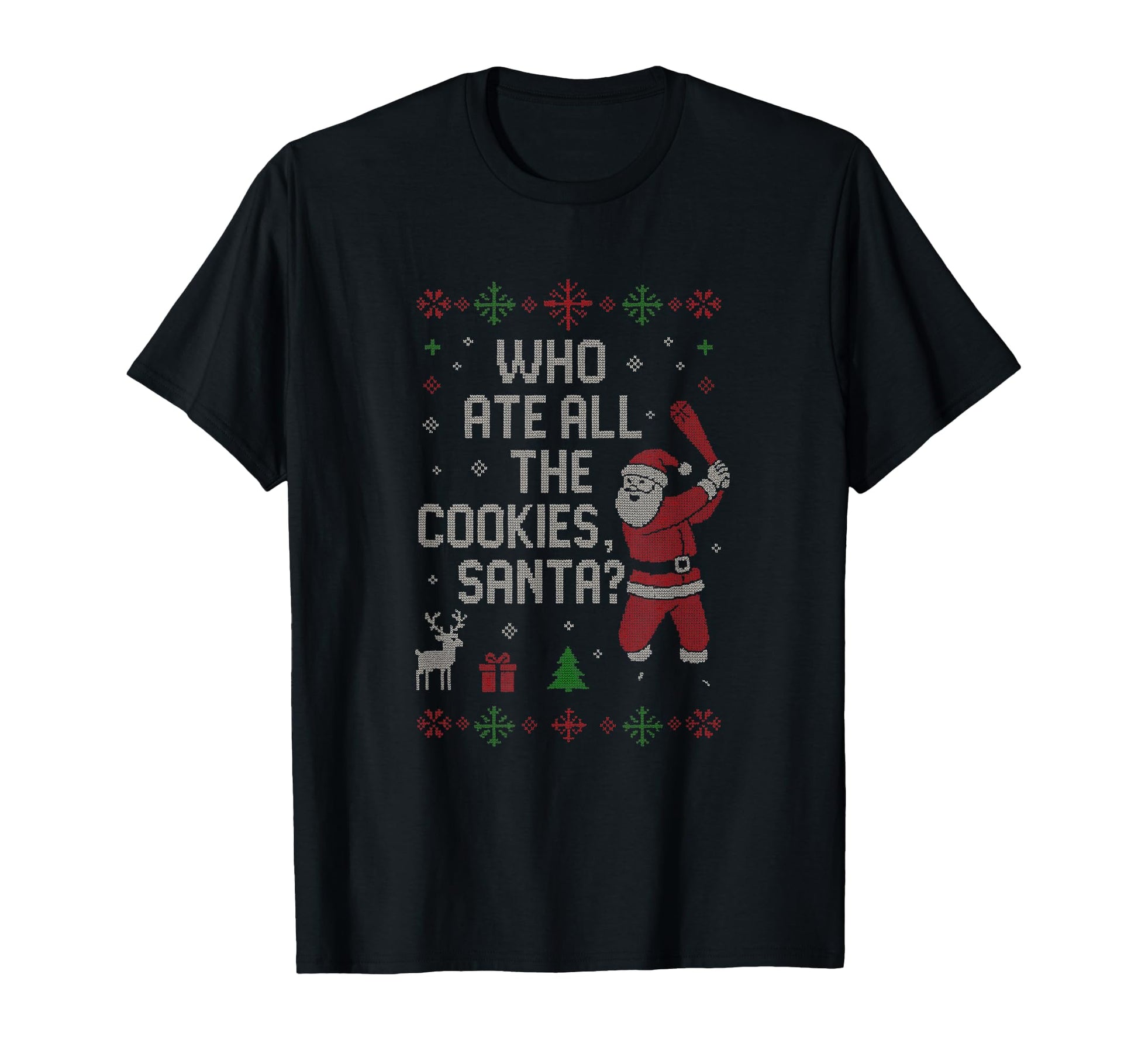 Funny Santa Baseball Ugly Who Ate T-Shirt - Aesthetic Graphic Men Women - T-Shirt, Sweatshirt, Hoodie