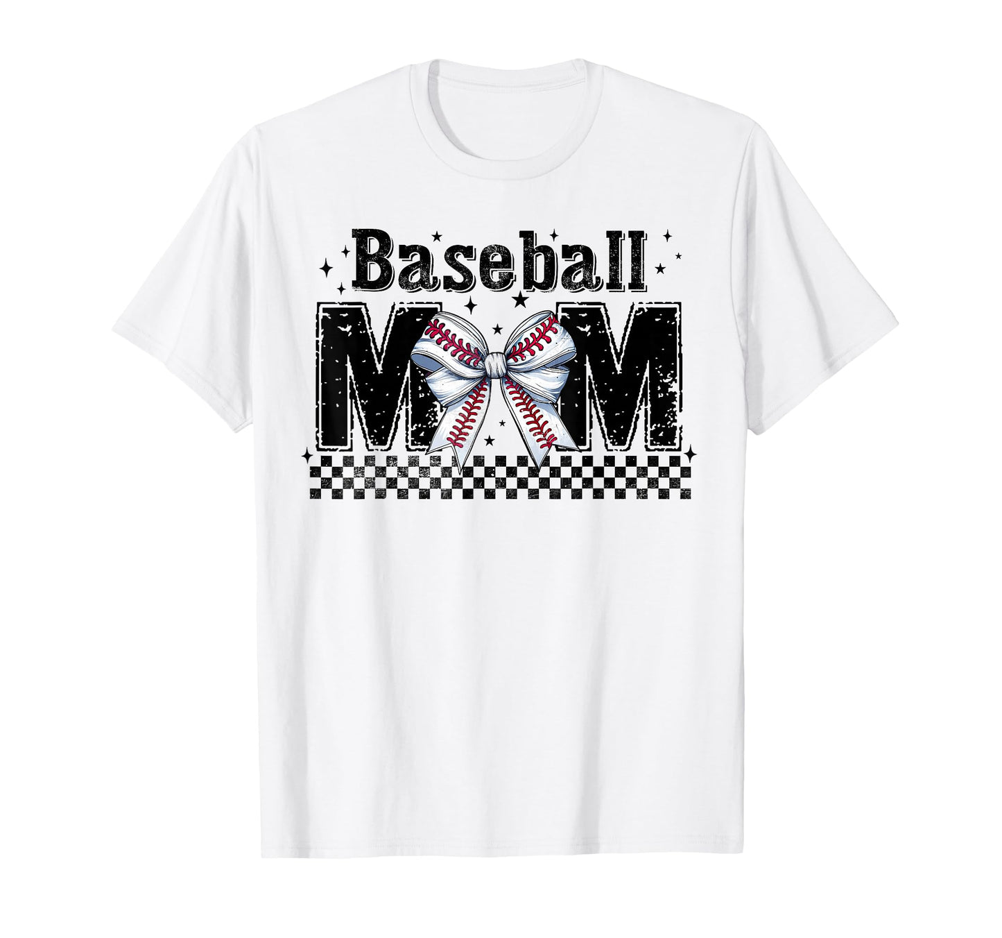 Baseball Mom Coquette Bow Mama T-Shirt - Casual Everyday Wear Men Women - T-Shirt, Sweatshirt, Hoodie