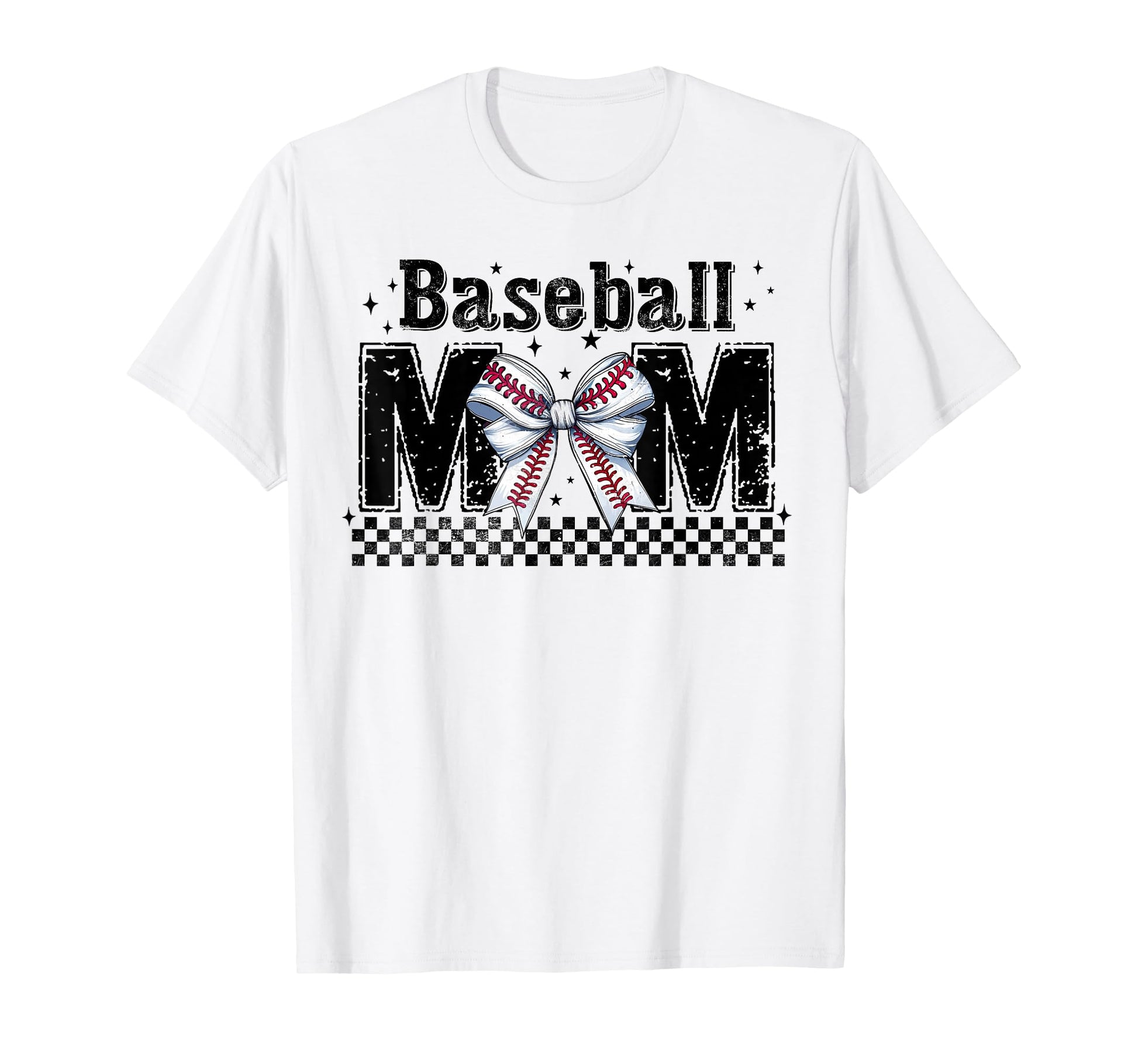 Baseball Mom Coquette Bow Mama T-Shirt - Casual Everyday Wear Men Women - T-Shirt, Sweatshirt, Hoodie