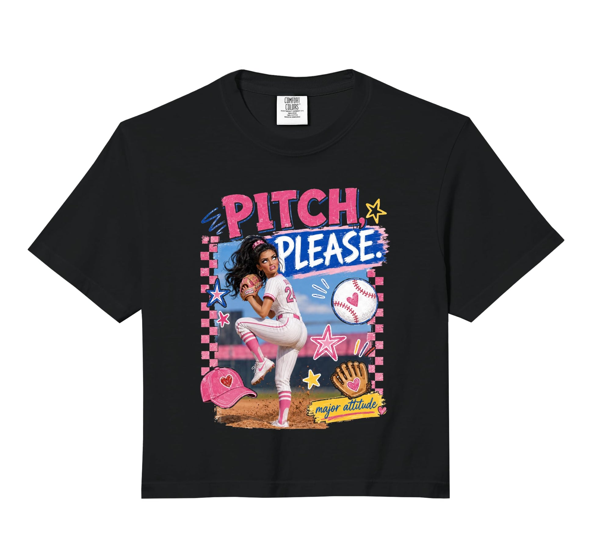 Pitch Please Baseball Mom Gameday T-Shirt - Minimalist Print for Adults - T-Shirt, Sweatshirt, Hoodie