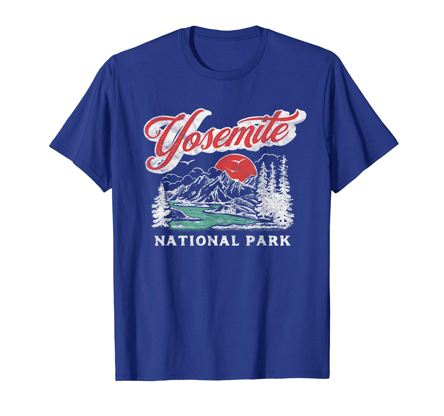 Yosemite National Park 80S Mountains T-Shirt - Minimalist Print for Adults - T-Shirt, Sweatshirt, Hoodie