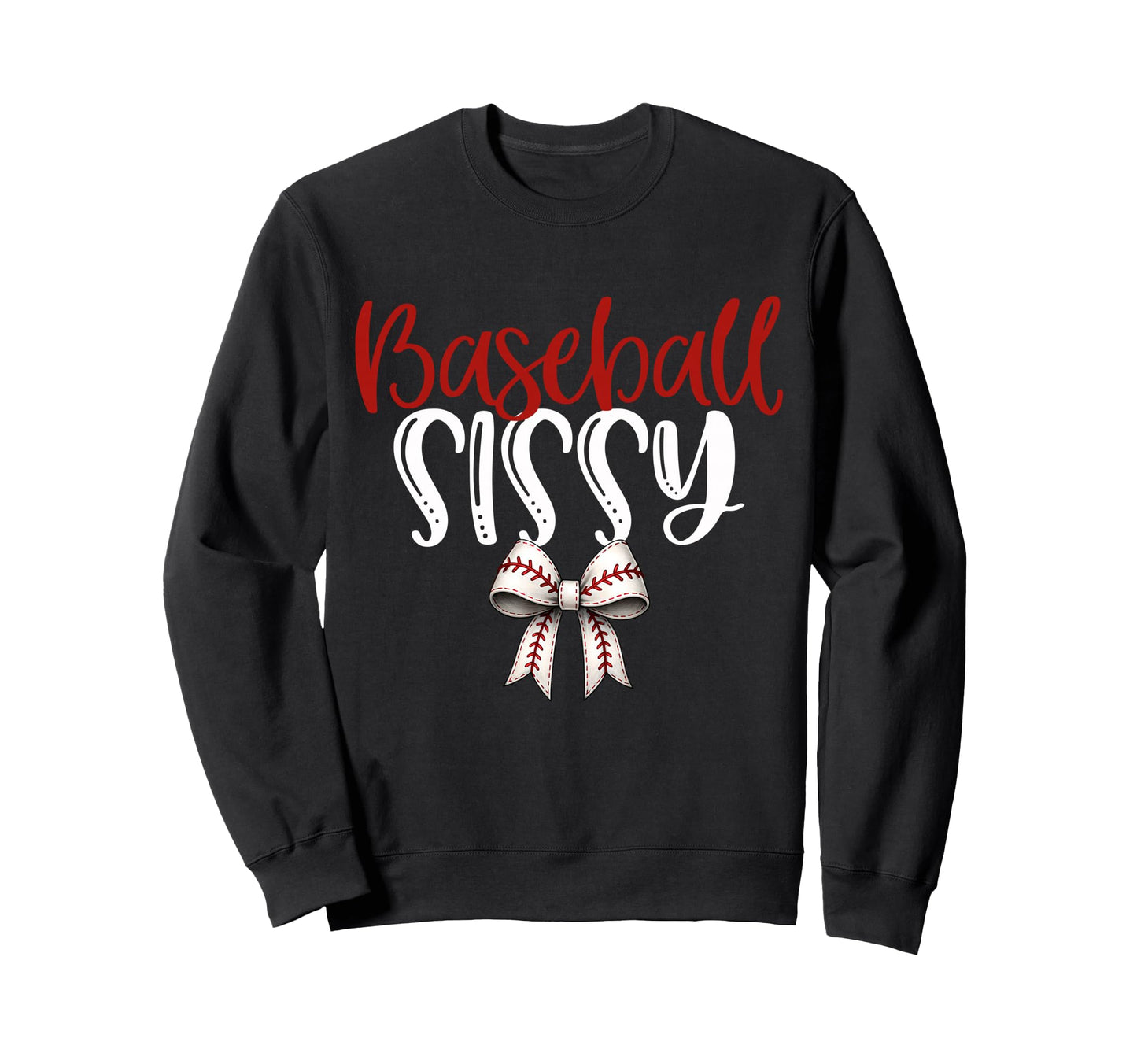 Baseball Sissy Coquette Bow Game Day Sweatshirt - Aesthetic Graphic Unisex - T-Shirt, Sweatshirt, Hoodie