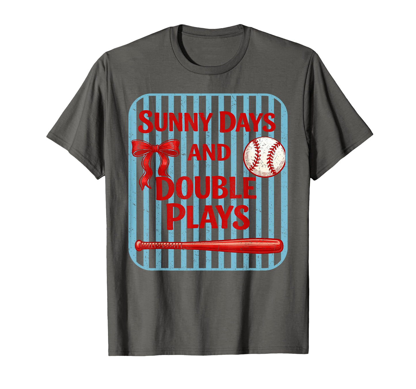 Coquette Sunny Days And Double Plays T-Shirt - Novelty Apparel Unisex - T-Shirt, Sweatshirt, Hoodie