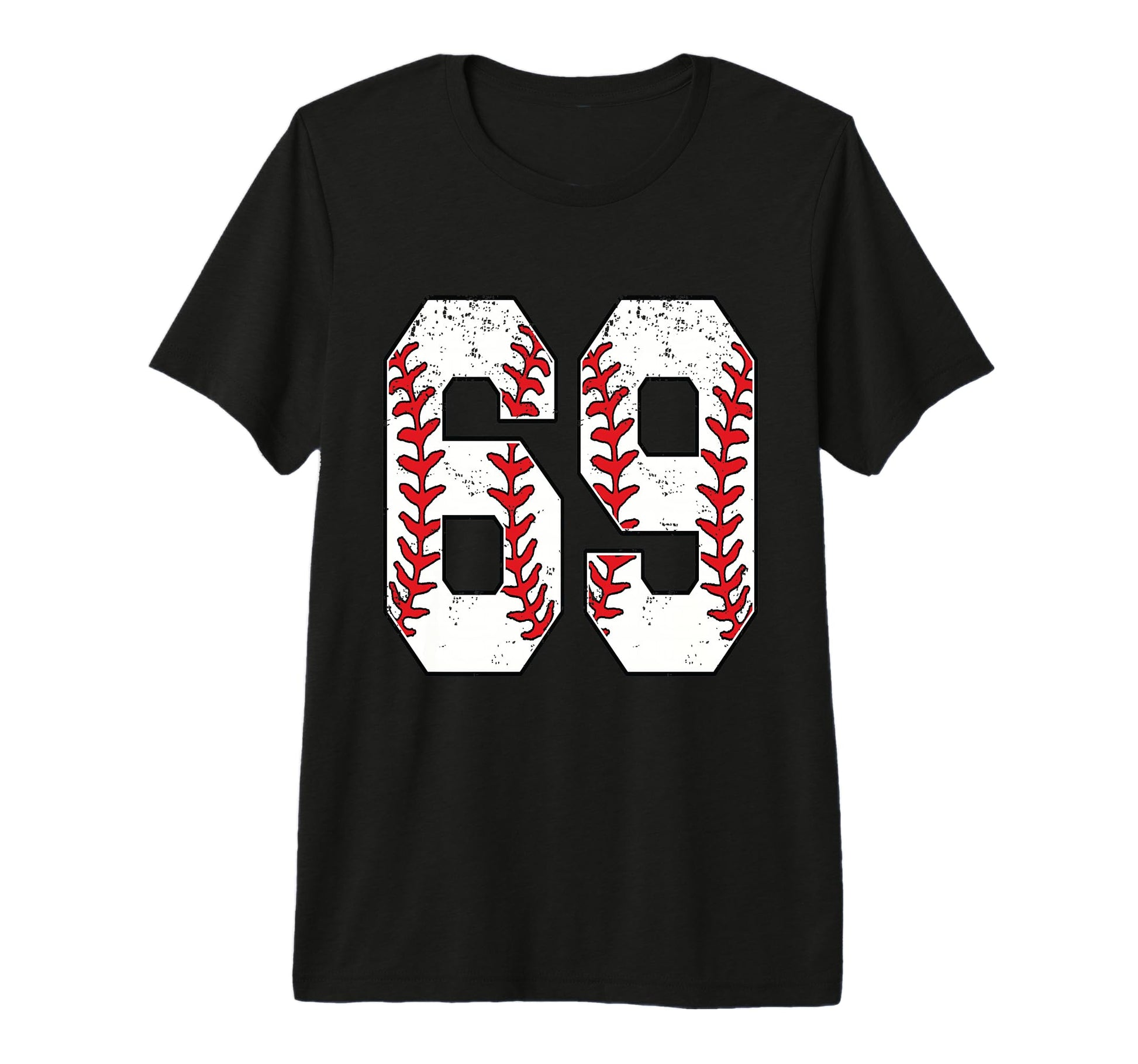 Number 69 Baseball 69 Jersey Number T-Shirt - Custom Art Print Men Women - T-Shirt, Sweatshirt, Hoodie