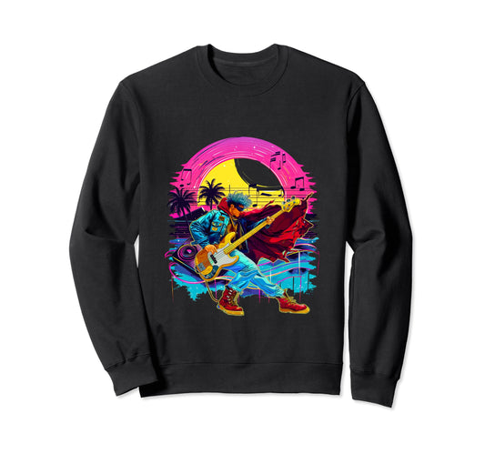 80S 90S Streetwear Rocker Dude Sweatshirt - Minimalist Print Men Women - T-Shirt, Sweatshirt, Hoodie