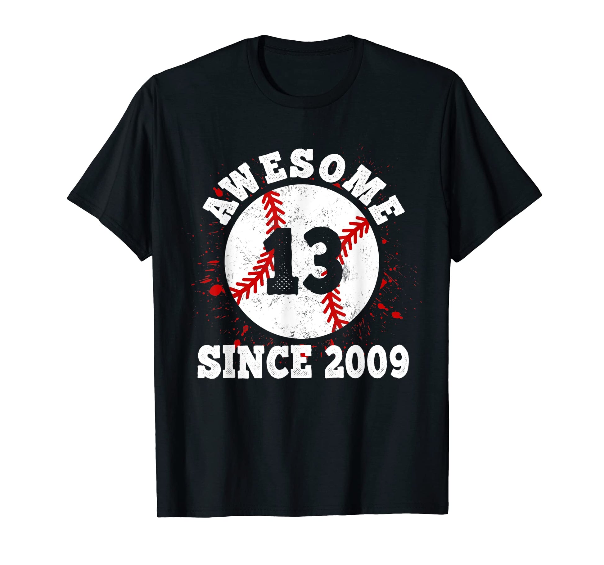 13Th Birthday Awesome Since 2009 T-Shirt - Trendy Graphic for Adults - T-Shirt, Sweatshirt, Hoodie