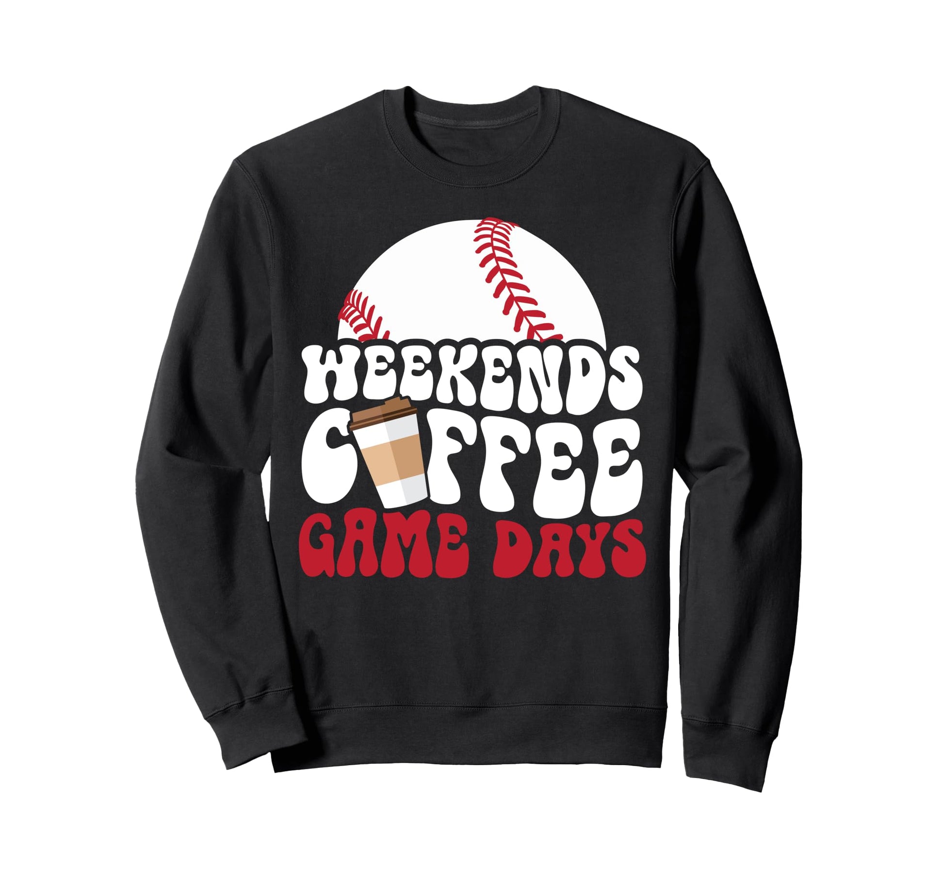 Weekends Coffee Game Day Sweatshirt - Casual Everyday Wear for Adults - T-Shirt, Sweatshirt, Hoodie
