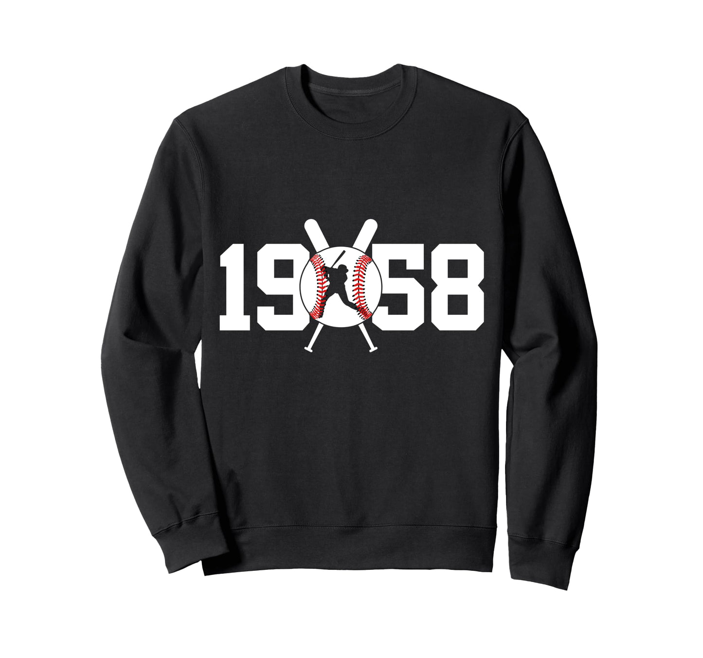 1958 Baseball 67Th Birthday Sweatshirt - Aesthetic Graphic Unisex - T-Shirt, Sweatshirt, Hoodie