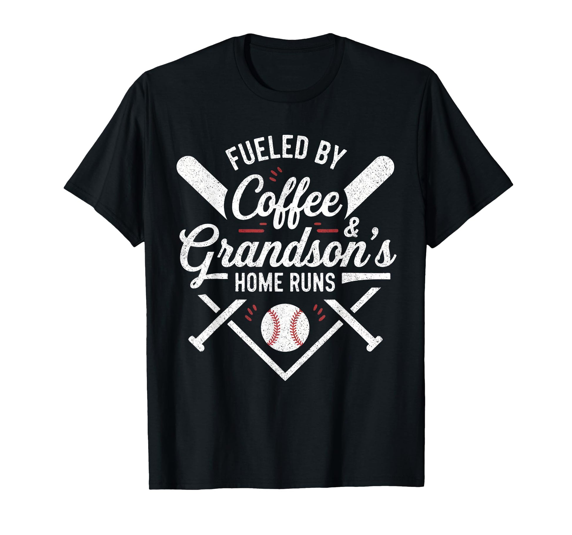 Fueled Coffee Grandsons Home Runs T-Shirt - Fun Novelty Design Men Women - T-Shirt, Sweatshirt, Hoodie