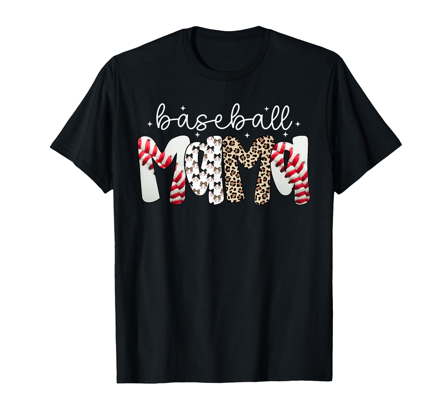 Baseball Mama Leopard Mama Game T-Shirt - Fun Novelty Design for Adults - T-Shirt, Sweatshirt, Hoodie