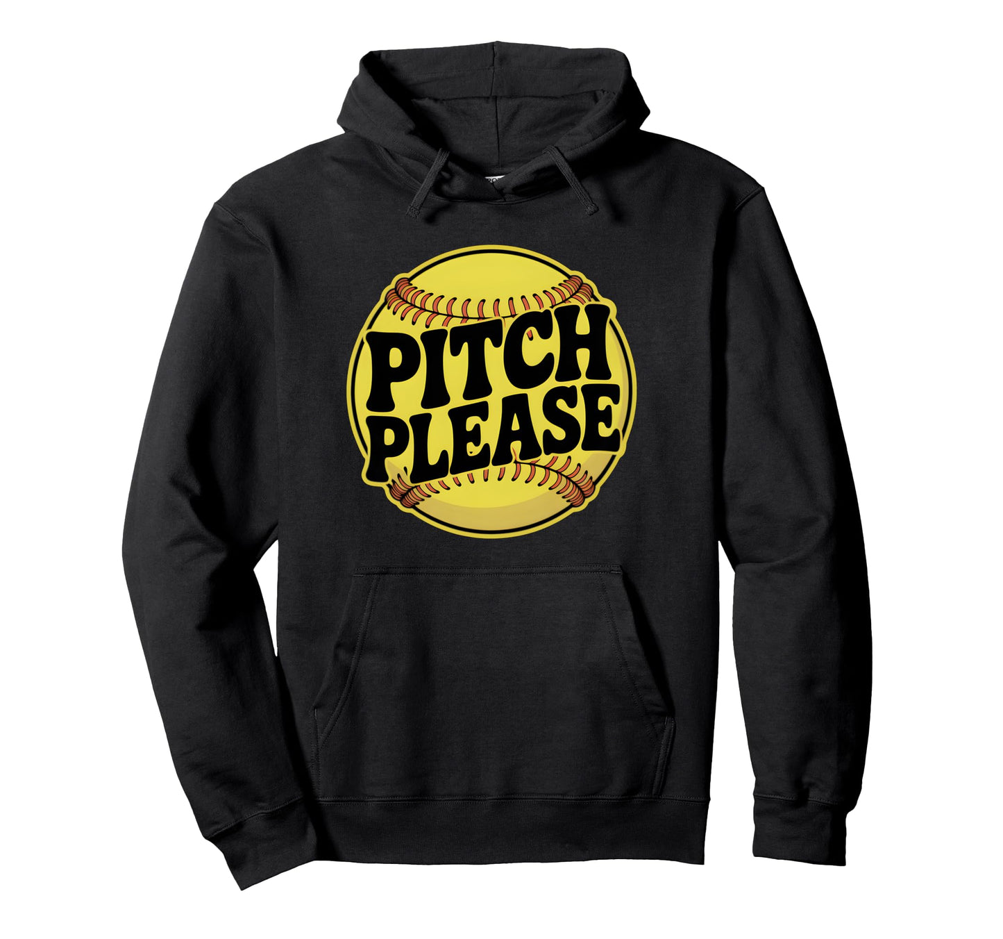 Pitch Please Funny Pun Sports Pitcher Hoodie - Graphic Print Men Women - T-Shirt, Sweatshirt, Hoodie