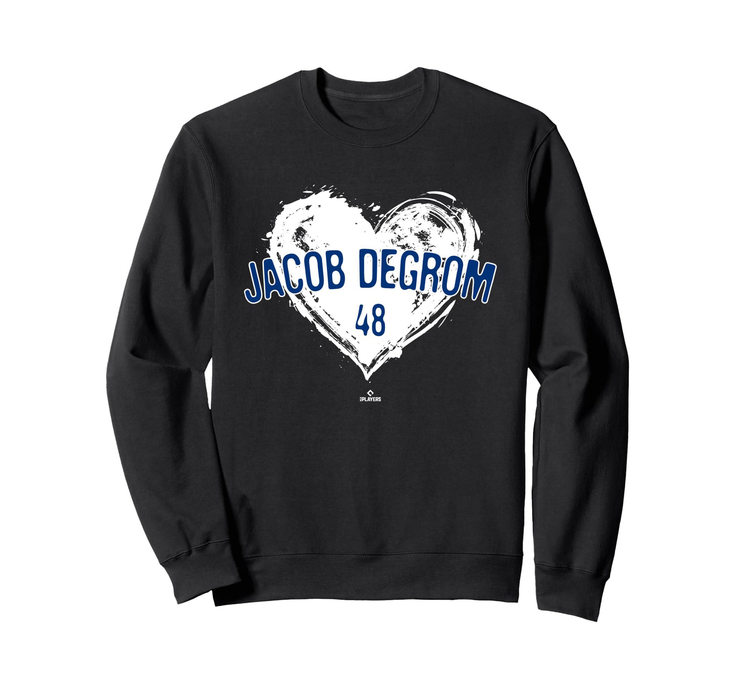 Distressed Heart Jacob Degrom Texas Sweatshirt - Graphic Print for Adults - T-Shirt, Sweatshirt, Hoodie
