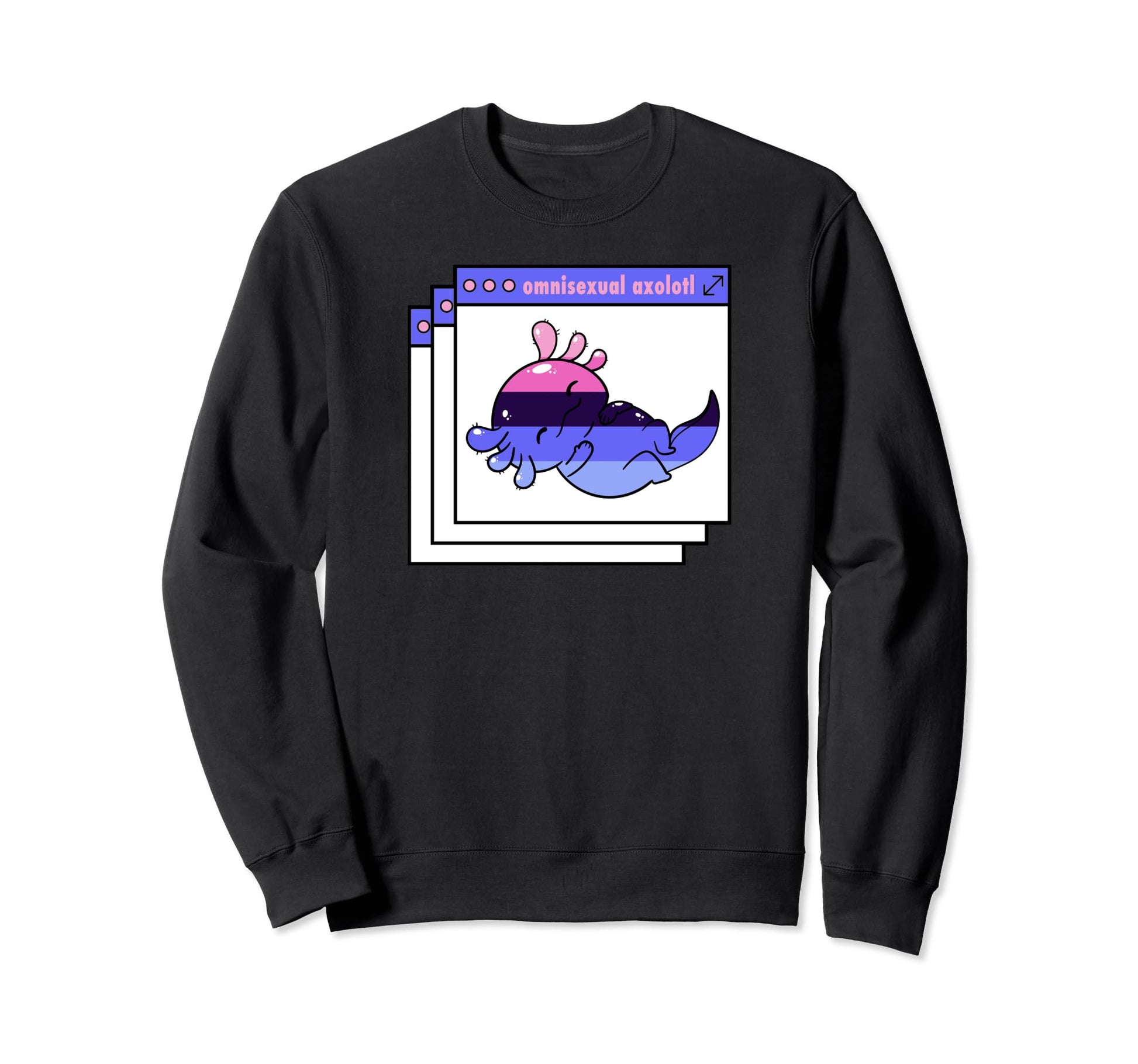 Y2K Vaporwave Omnisexual Pride Sweatshirt - Trendy Graphic Men Women - T-Shirt, Sweatshirt, Hoodie
