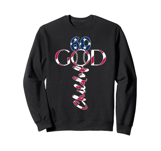 Baseball Jesus 60 Years Child God Sweatshirt - Novelty Apparel Men Women - T-Shirt, Sweatshirt, Hoodie