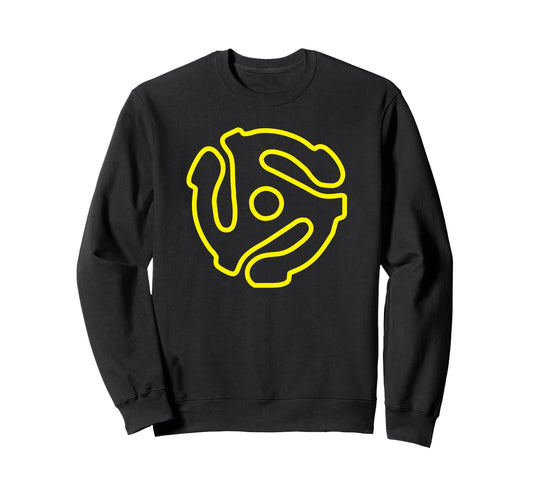 45 Rpm Record Adapter Vinyl Sweatshirt - Casual Everyday Wear for Adults - T-Shirt, Sweatshirt, Hoodie