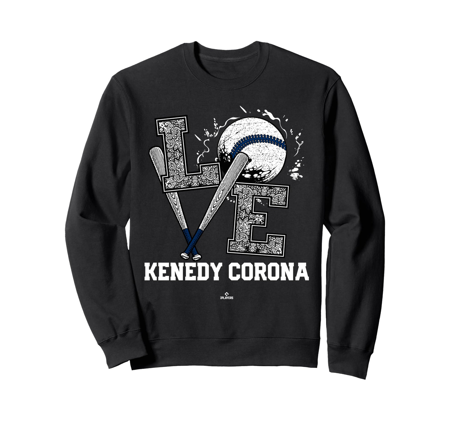Distressed Baseball Love Kenedy Sweatshirt - Graphic Print for Adults - T-Shirt, Sweatshirt, Hoodie