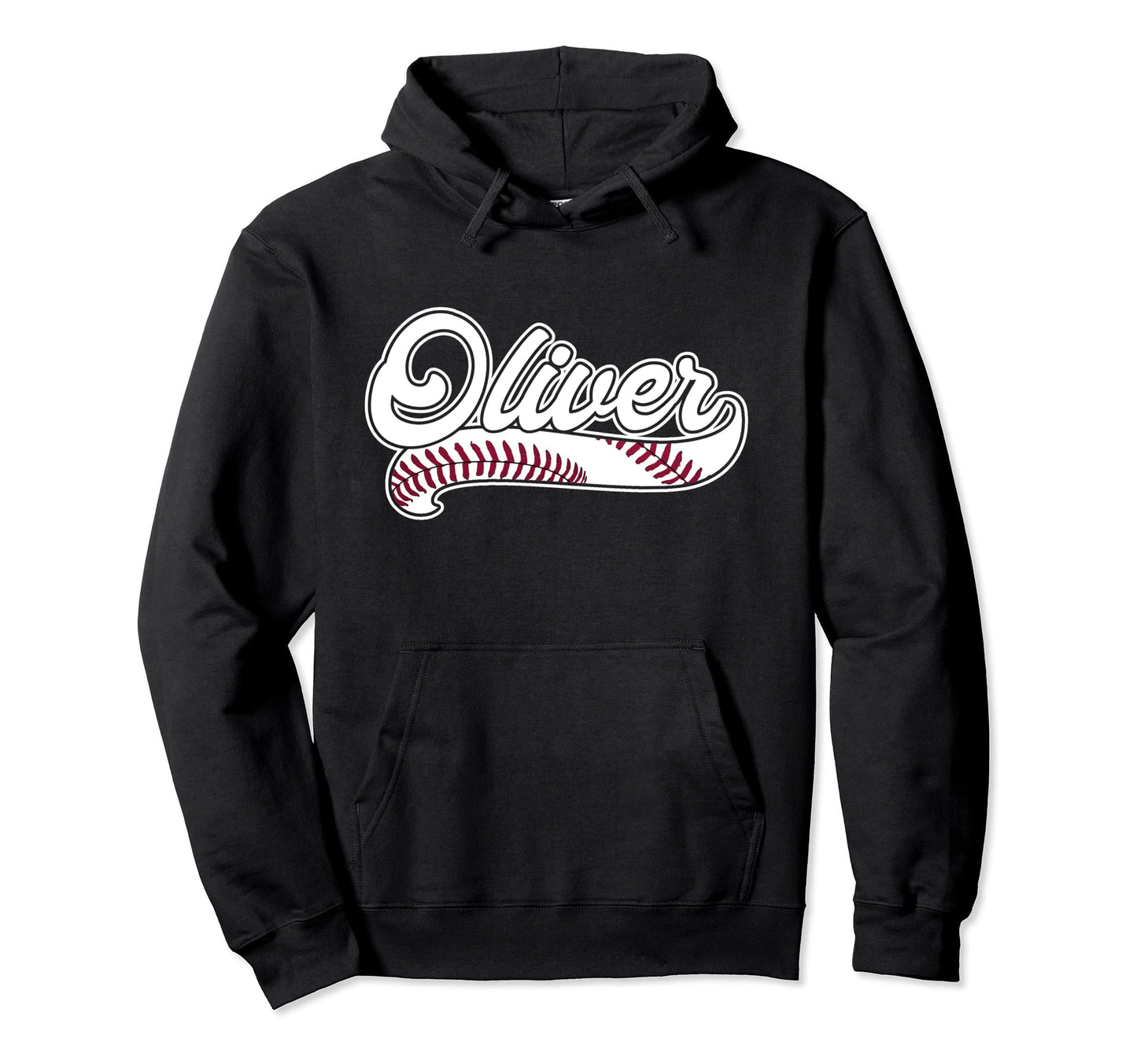 Oliver Personalized Baseball Birthday Name Hoodie - Trendy Graphic Unisex - T-Shirt, Sweatshirt, Hoodie