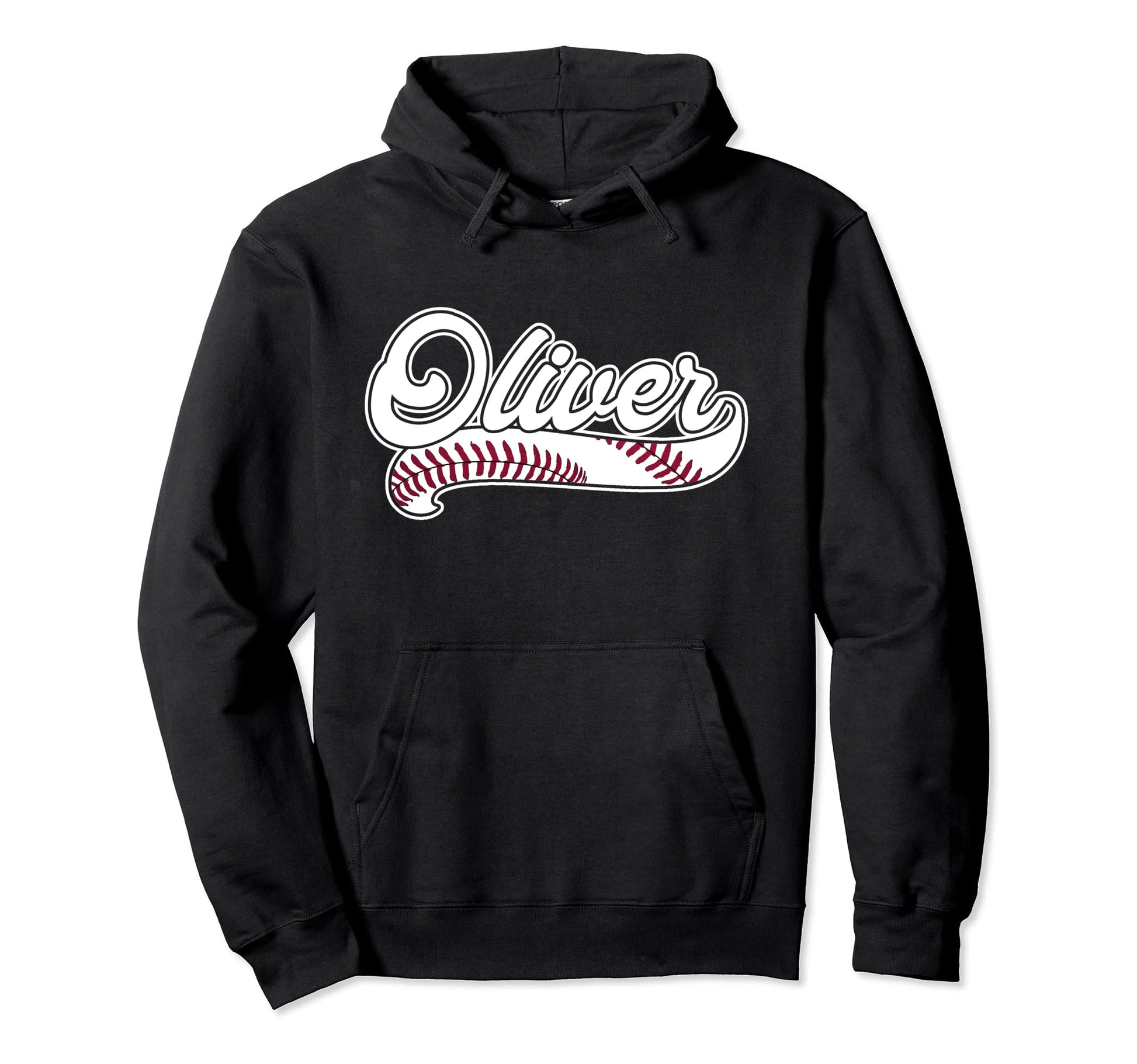 Oliver Personalized Baseball Birthday Name Hoodie - Trendy Graphic Unisex - T-Shirt, Sweatshirt, Hoodie