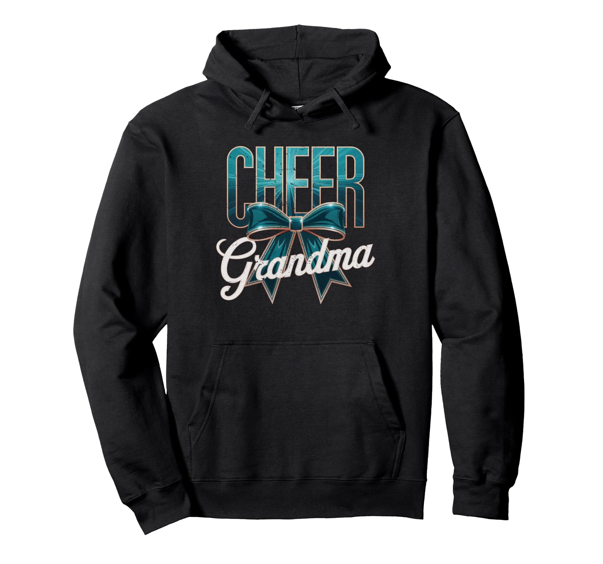 Cheer Grandma Bow Sport Cheerleader Hoodie - Custom Art Print Men Women - T-Shirt, Sweatshirt, Hoodie