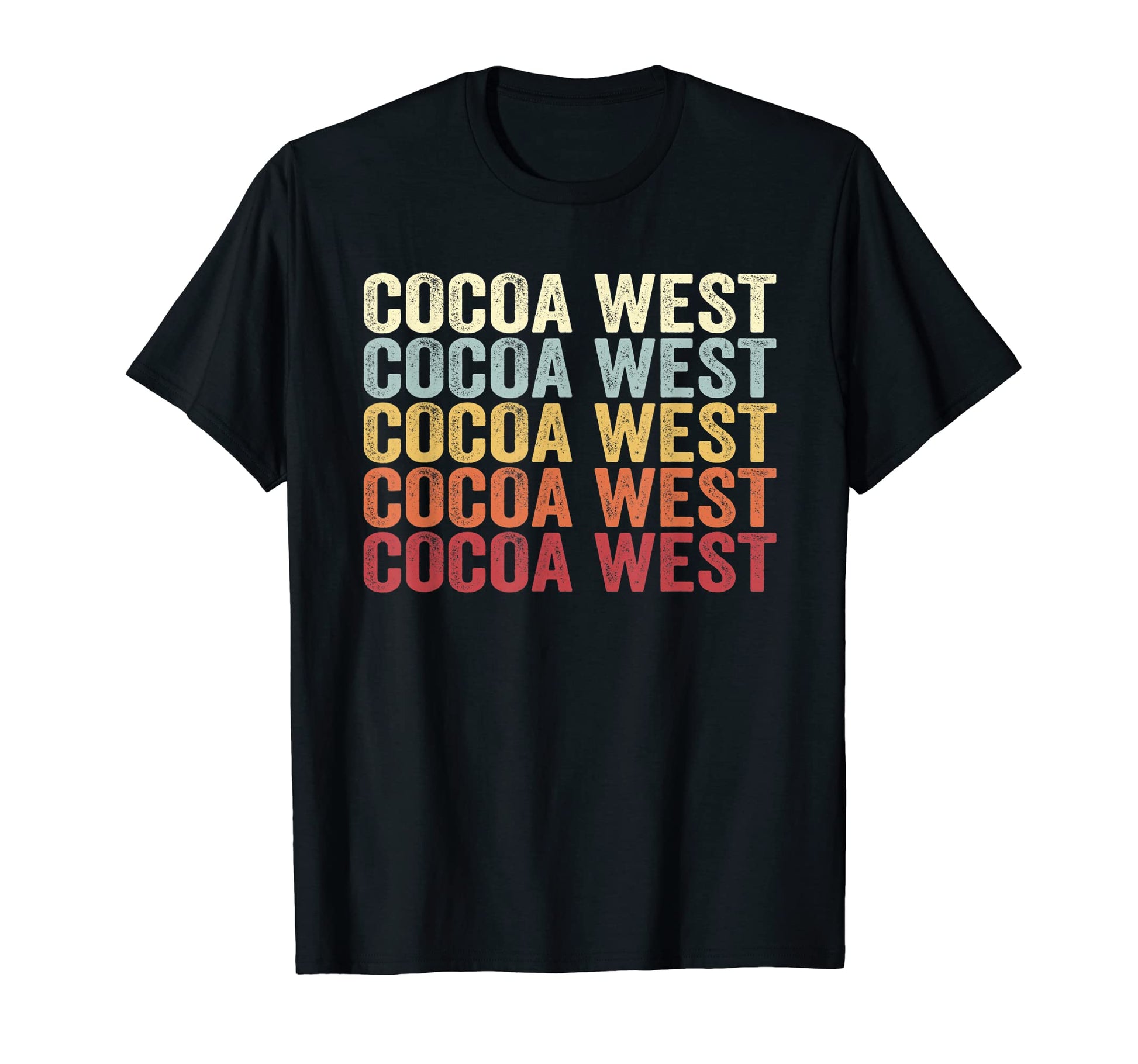 Cocoa West Florida Cocoa West Fl Text T-Shirt - Trendy Graphic Unisex - T-Shirt, Sweatshirt, Hoodie