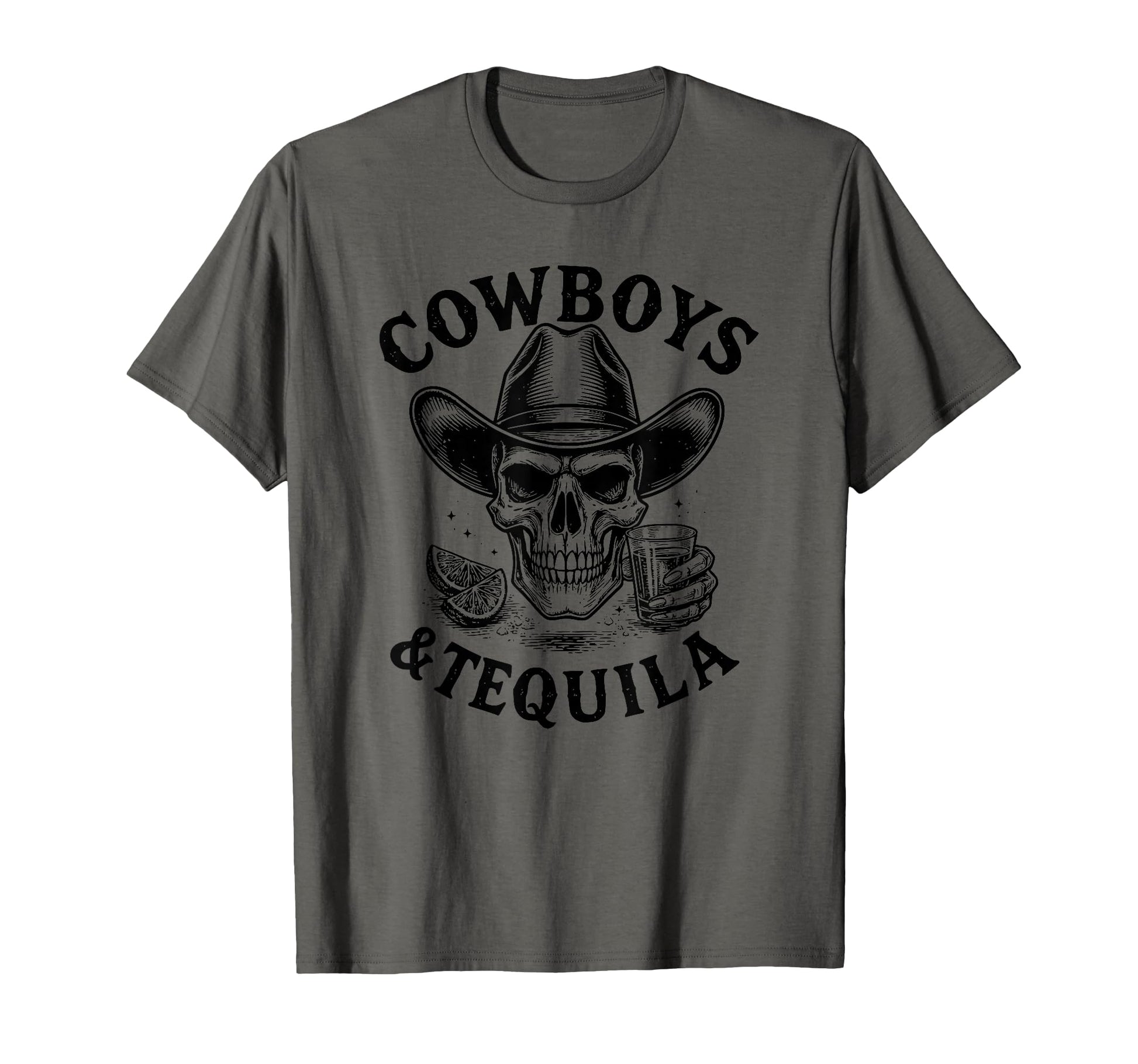 Cowboys And Tequila Country Rodeo T-Shirt - Fun Novelty Design Unisex - T-Shirt, Sweatshirt, Hoodie