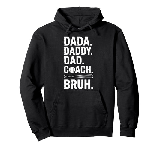 Baseball Dad Dad Father Baseball Dad Hoodie - Streetwear Style for Adults - T-Shirt, Sweatshirt, Hoodie