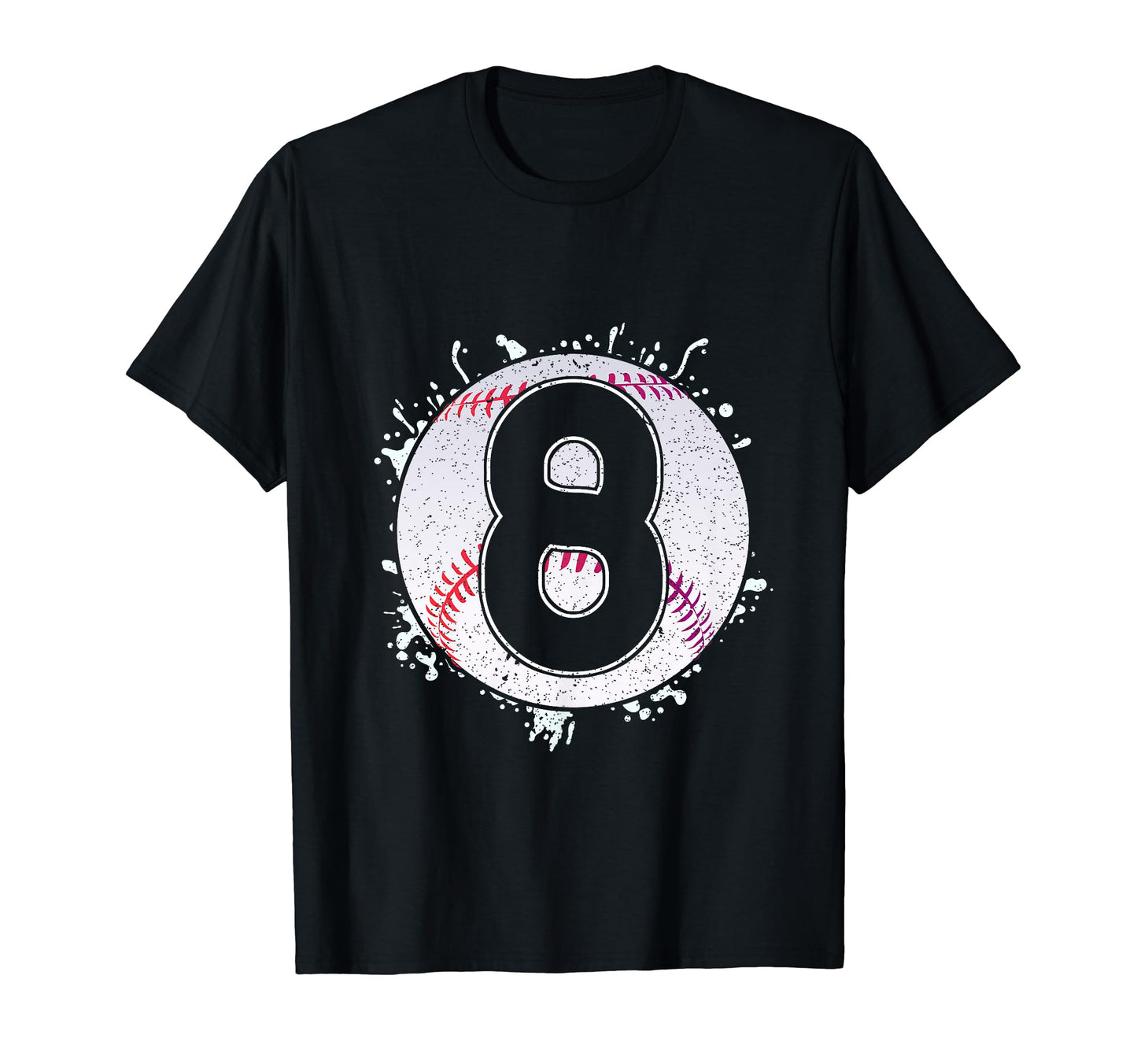 Baseball Birthday 8Th Birthday T-Shirt - Casual Everyday Wear Men Women - T-Shirt, Sweatshirt, Hoodie