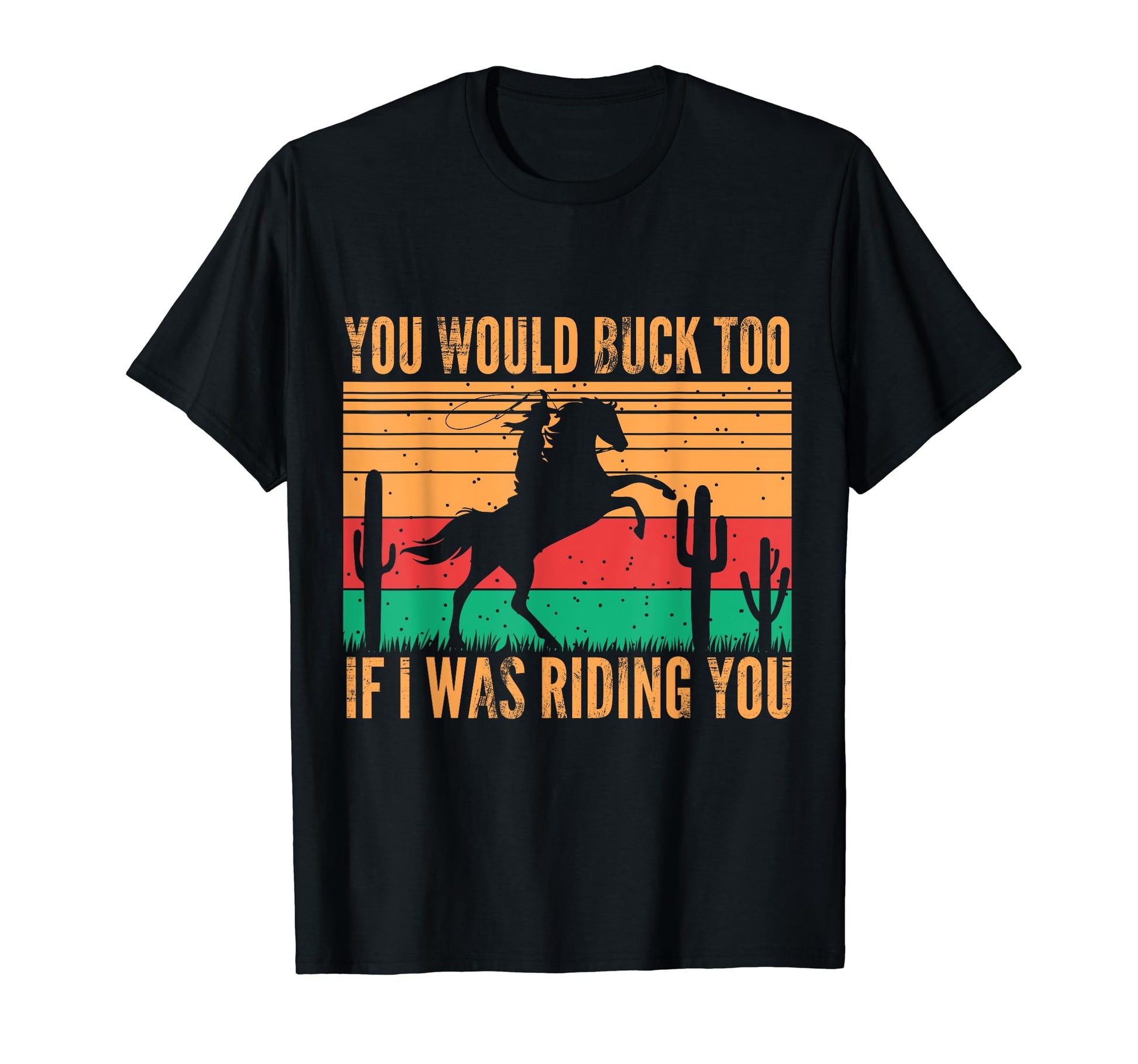 Riding Rodeo Cowgirl Horse Sexy T-Shirt - Minimalist Print Men Women - T-Shirt, Sweatshirt, Hoodie