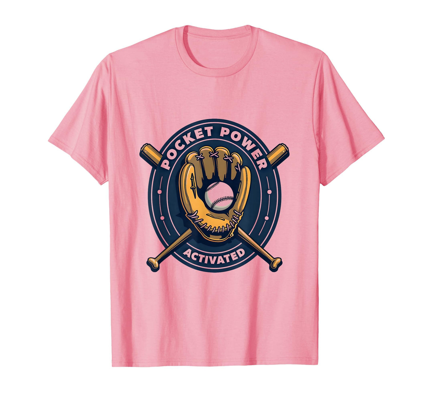 Pocket Power Activated Baseball Glove T-Shirt - Graphic Print Unisex - T-Shirt, Sweatshirt, Hoodie