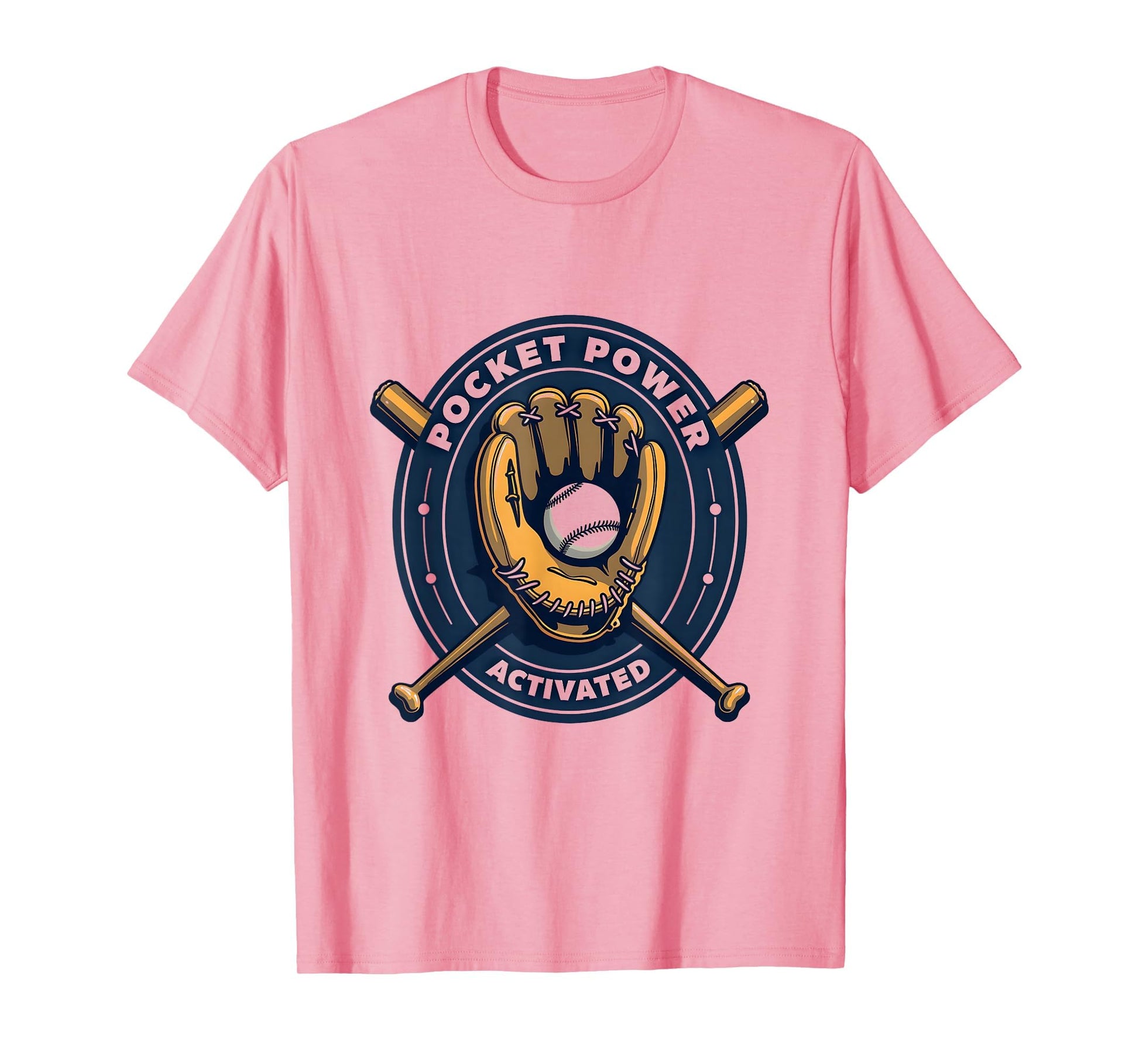 Pocket Power Activated Baseball Glove T-Shirt - Graphic Print Unisex - T-Shirt, Sweatshirt, Hoodie