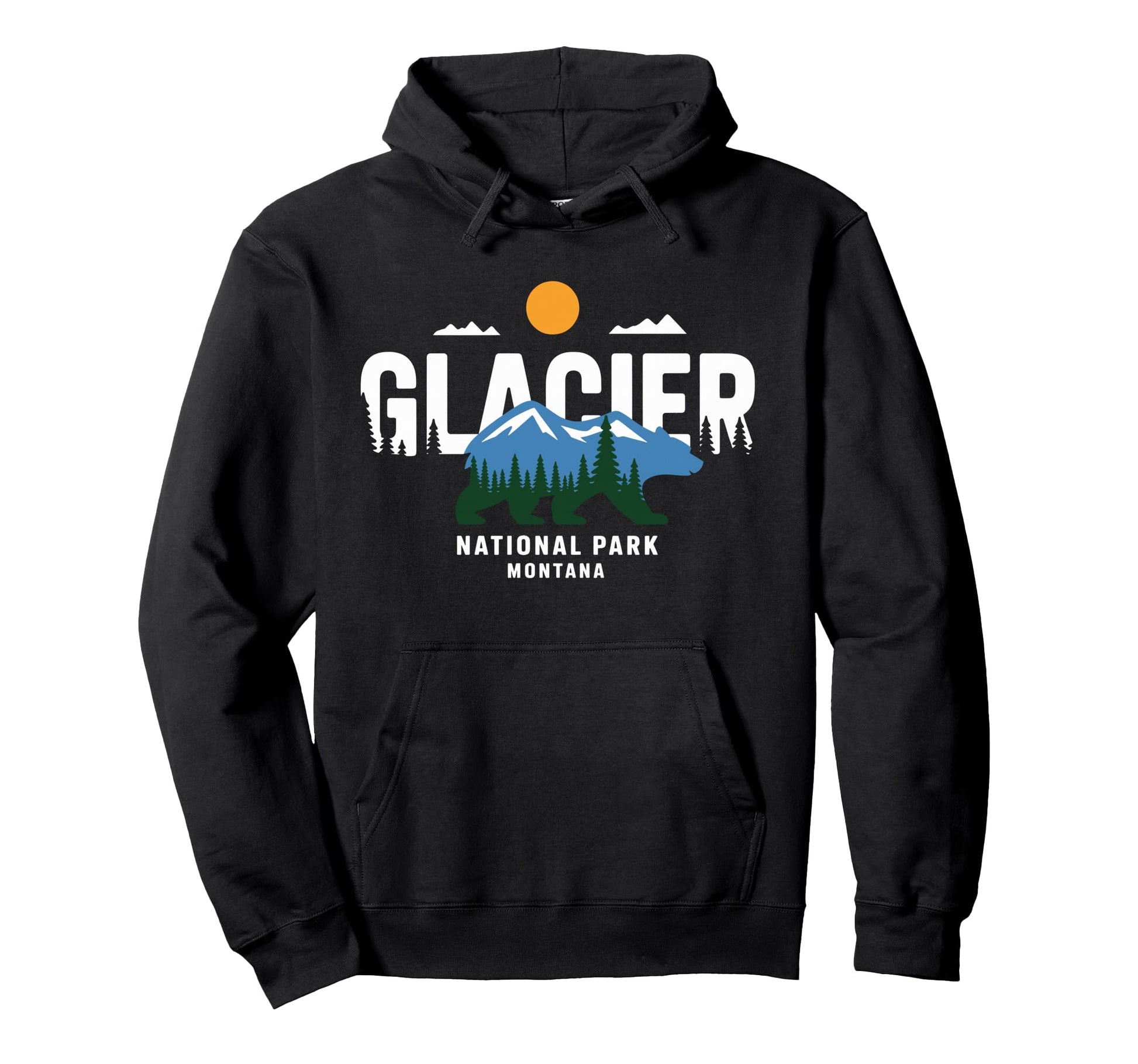 Glacier National Park Montana Usa Nature Hoodie - Novelty Apparel Men Women - T-Shirt, Sweatshirt, Hoodie