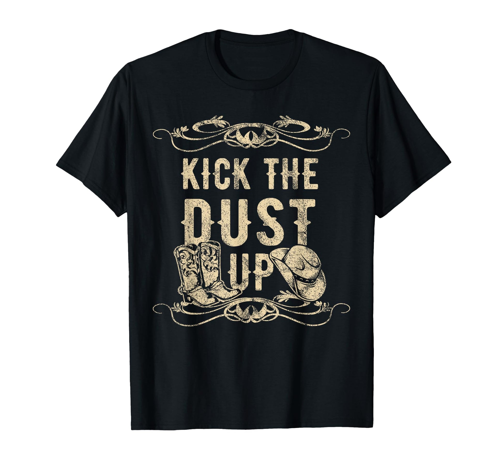 Kick Dust Up Country Dancers T-Shirt - Minimalist Print for Adults - T-Shirt, Sweatshirt, Hoodie