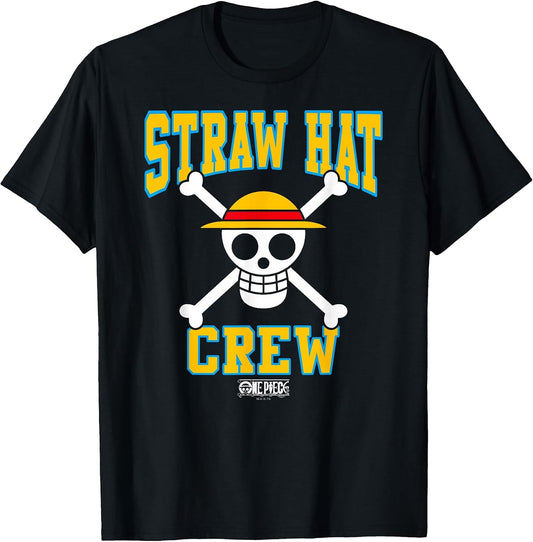 Anime Straw Hat Crew Athletic Type Jolly Rogers - Adult & Kids T-Shirts, Sweatshirts & Hoodies apparel design preview 1