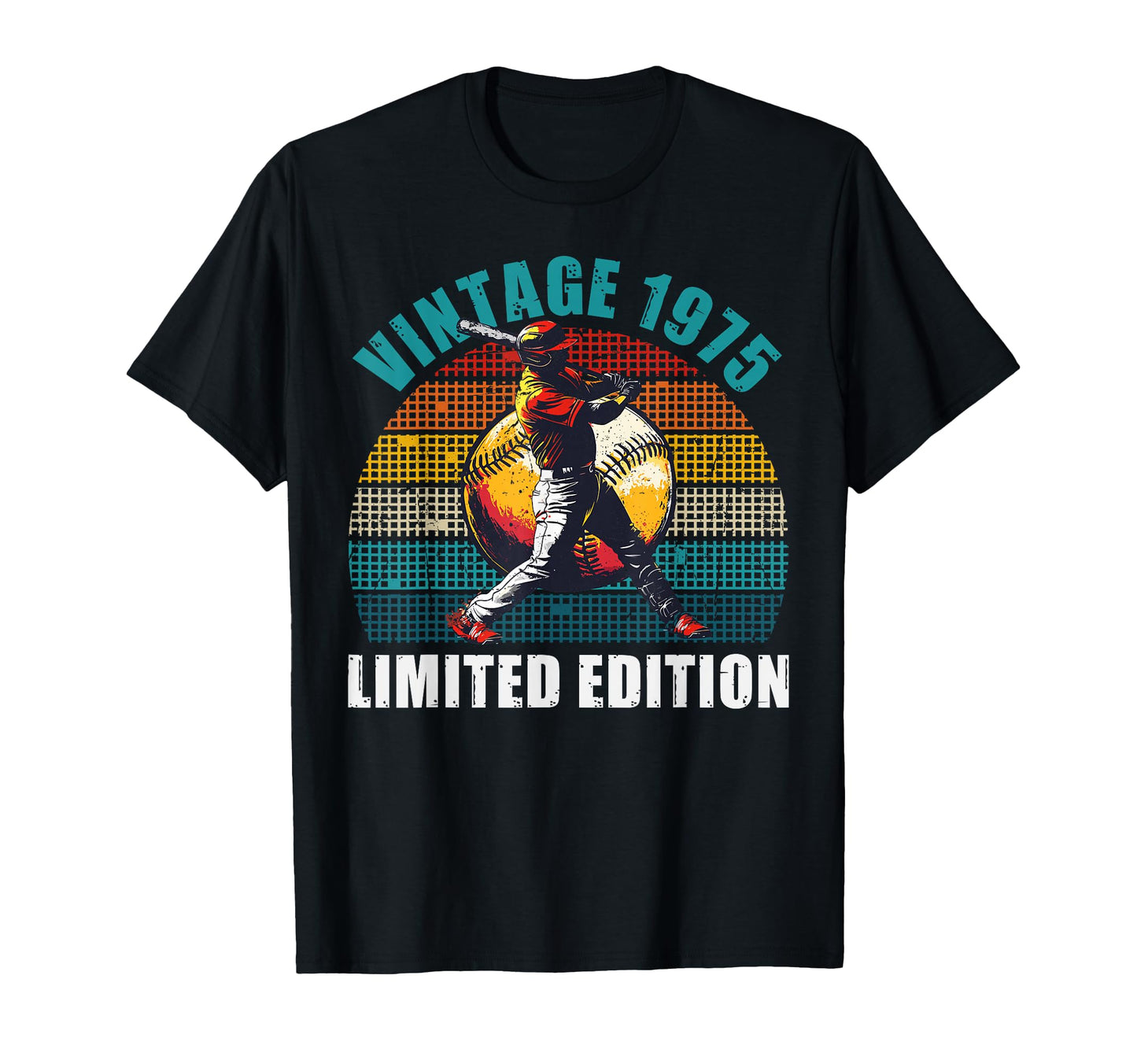 51 Yrs Old 1975 Baseball Player 51St T-Shirt - Novelty Apparel for Adults - T-Shirt, Sweatshirt, Hoodie