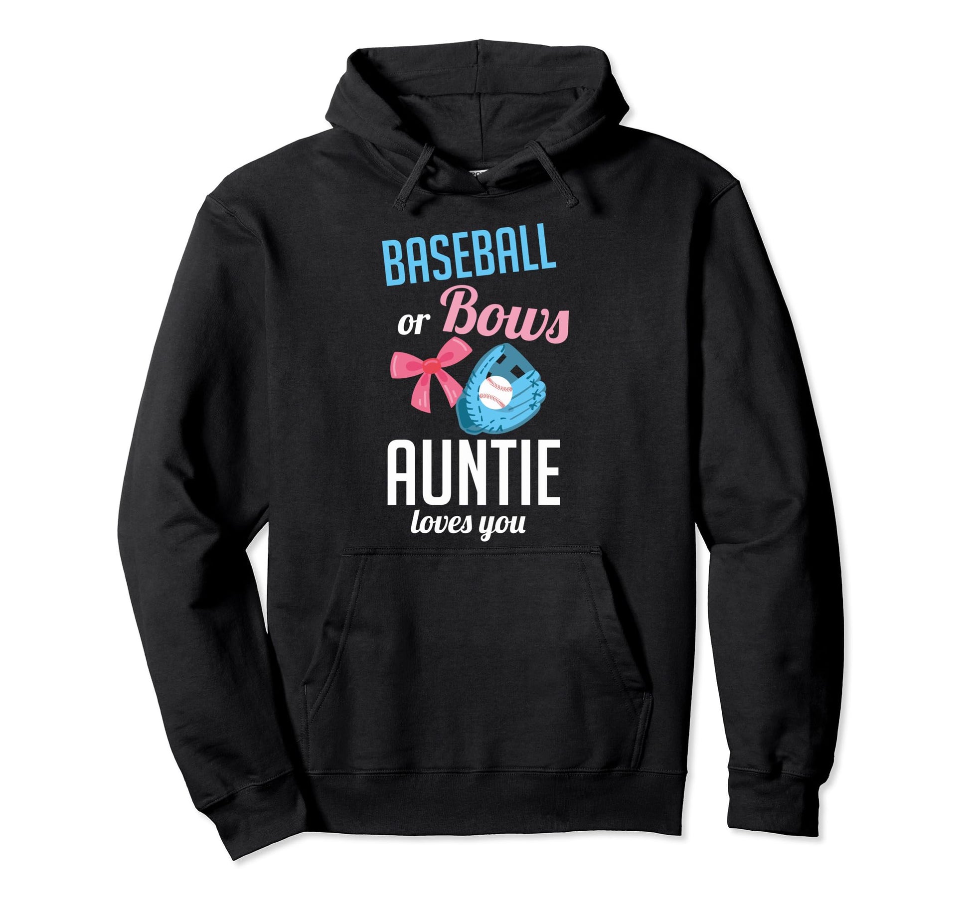 Baseball Or Bows Party Baseball Or Hoodie - Custom Art Print for Adults - T-Shirt, Sweatshirt, Hoodie