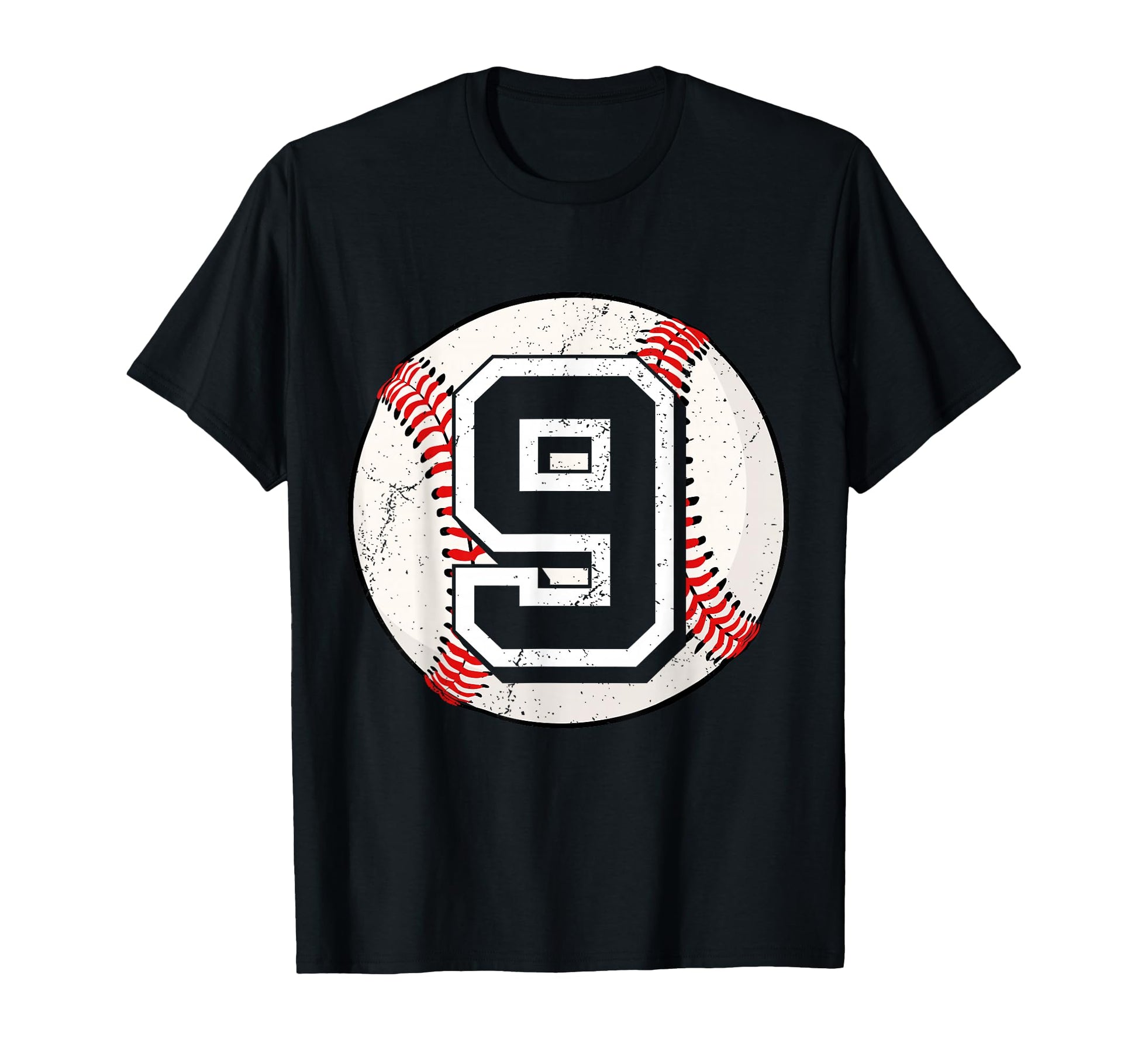 Birthday 9 Nine Baseball 9Th Birthday T-Shirt - Graphic Print for Adults - T-Shirt, Sweatshirt, Hoodie