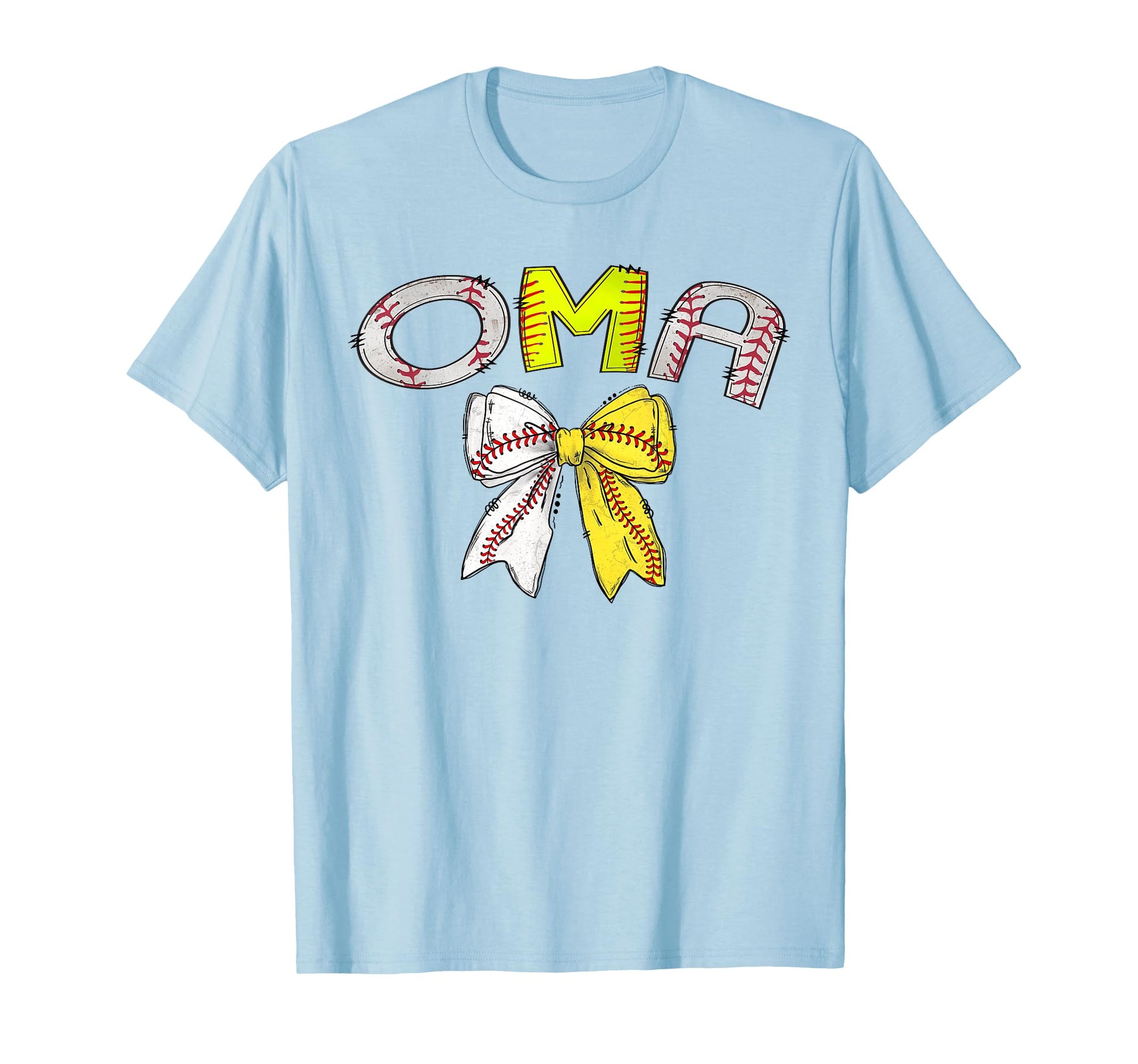 Oma Both Half Baseball Softball Coquette T-Shirt - Streetwear Style Unisex - T-Shirt, Sweatshirt, Hoodie