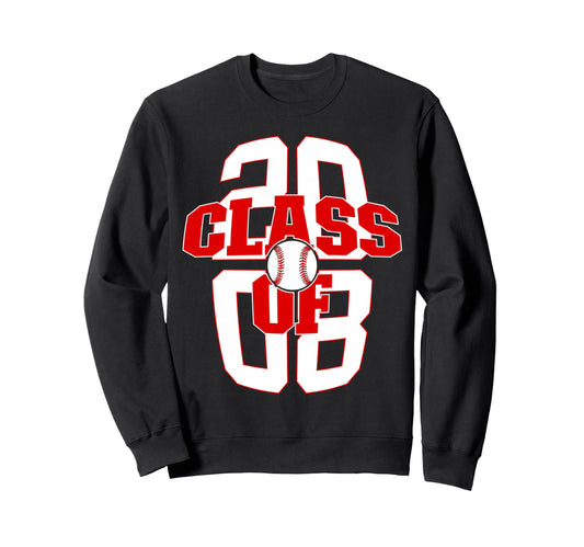 18 Years Class 2008 Baseball 18Th Sweatshirt - Trendy Graphic Men Women - T-Shirt, Sweatshirt, Hoodie