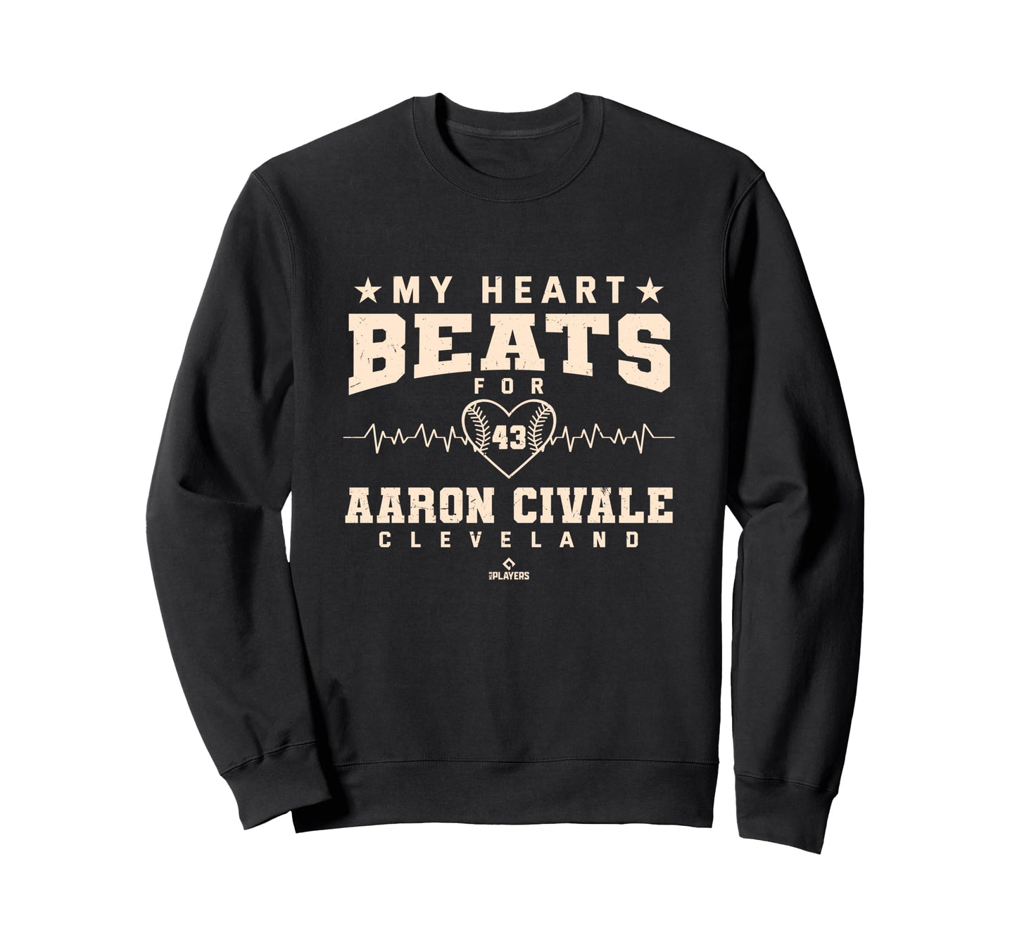My Heart Beats Aaron Civale Sweatshirt - Aesthetic Graphic for Adults - T-Shirt, Sweatshirt, Hoodie