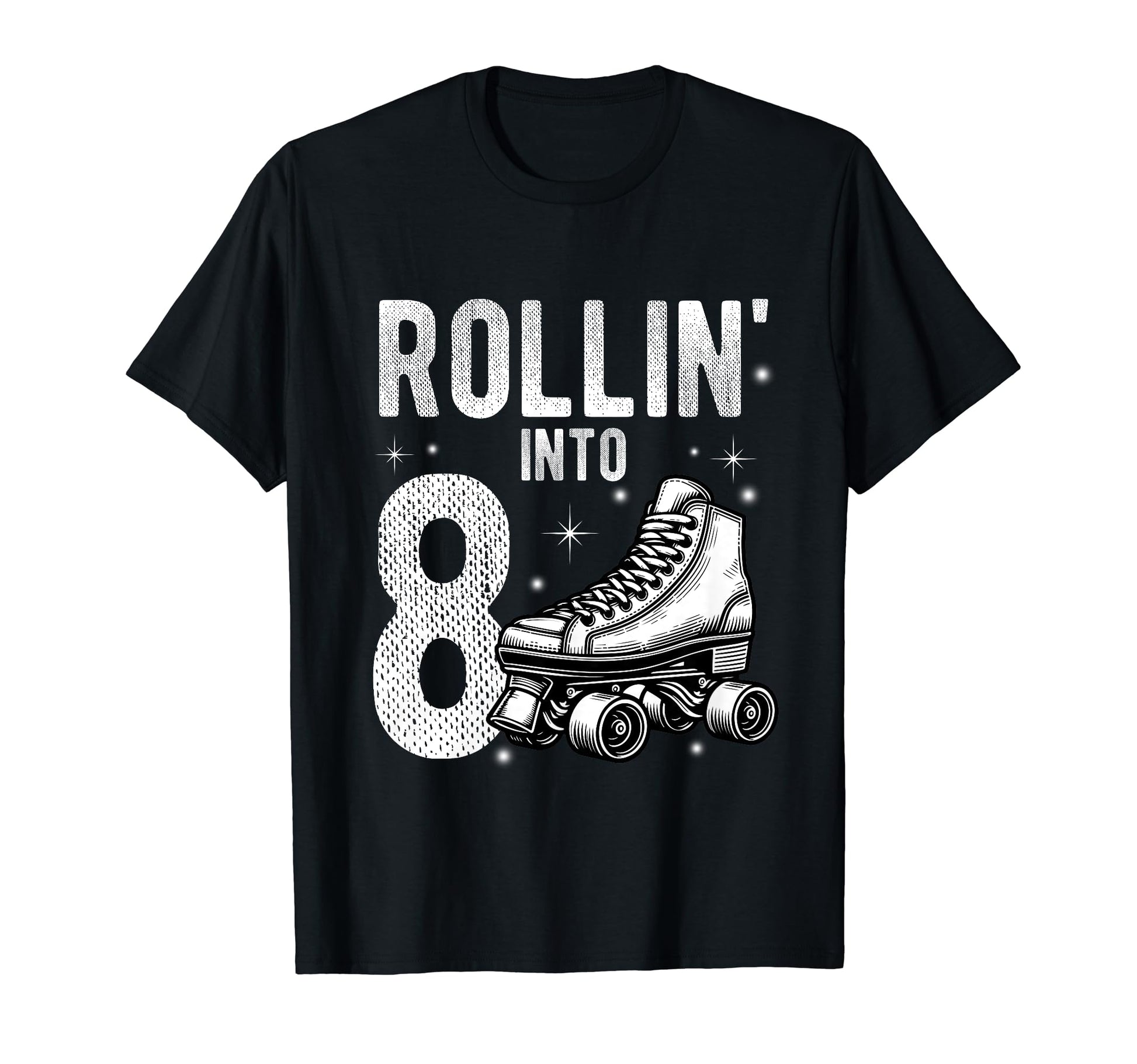 Rollin Into 8Th Birthday Roller T-Shirt - Fun Novelty Design for Adults - T-Shirt, Sweatshirt, Hoodie
