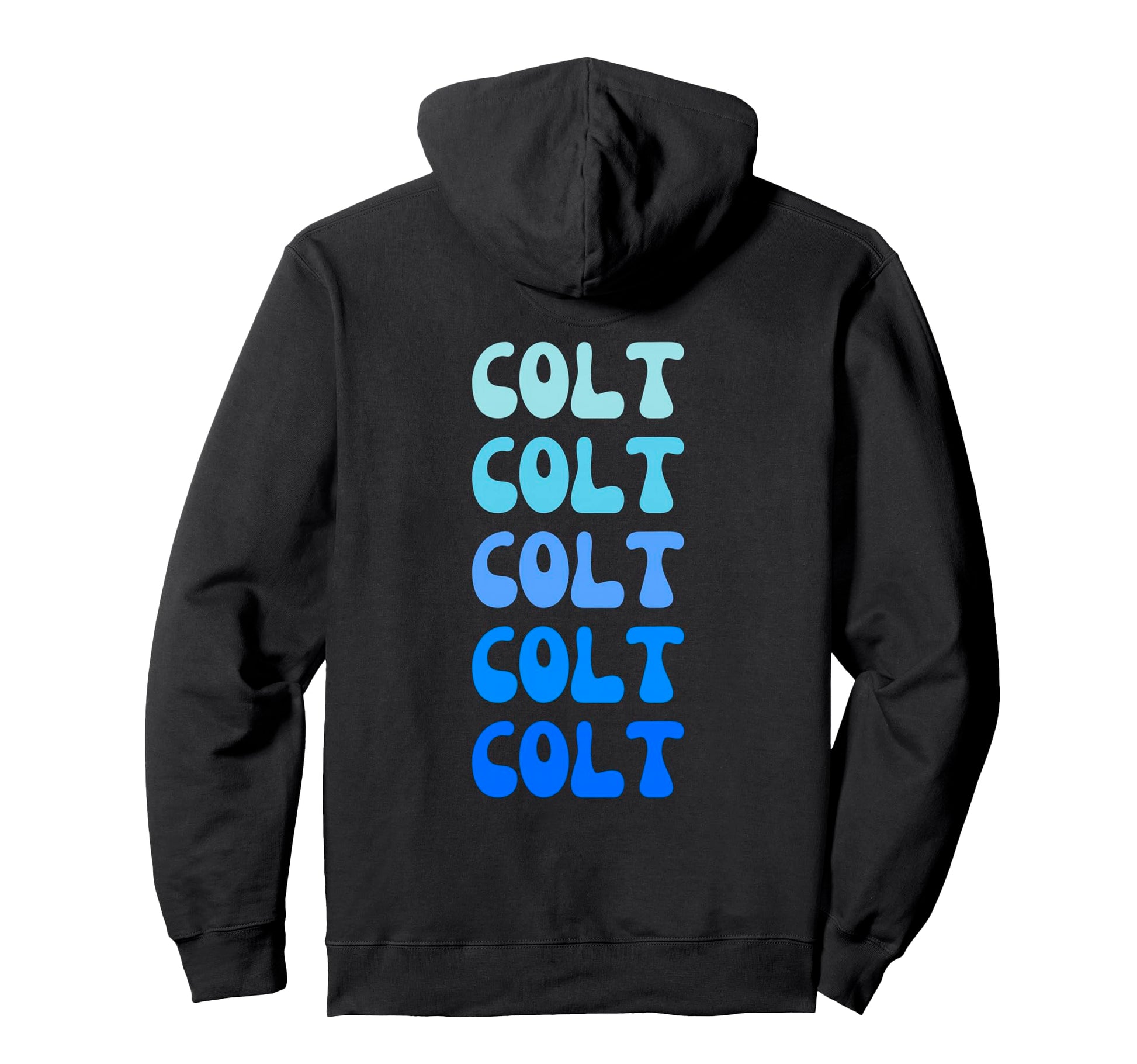 Colt Name Stack Hoodie - Unique Graphic for Adults - T-Shirt, Sweatshirt, Hoodie