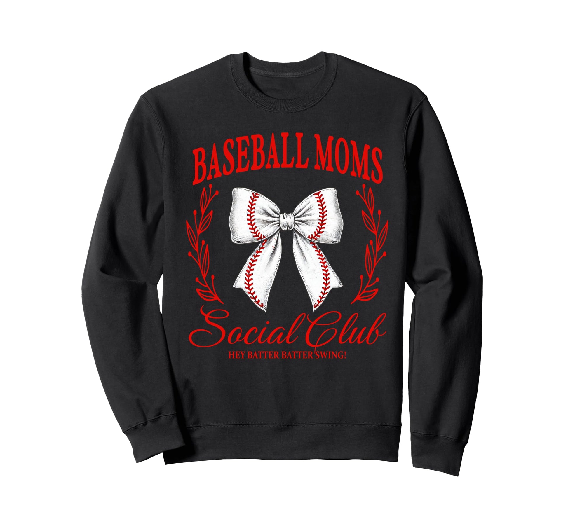 Baseball Moms Social Club Sweatshirt - Minimalist Print for Adults - T-Shirt, Sweatshirt, Hoodie