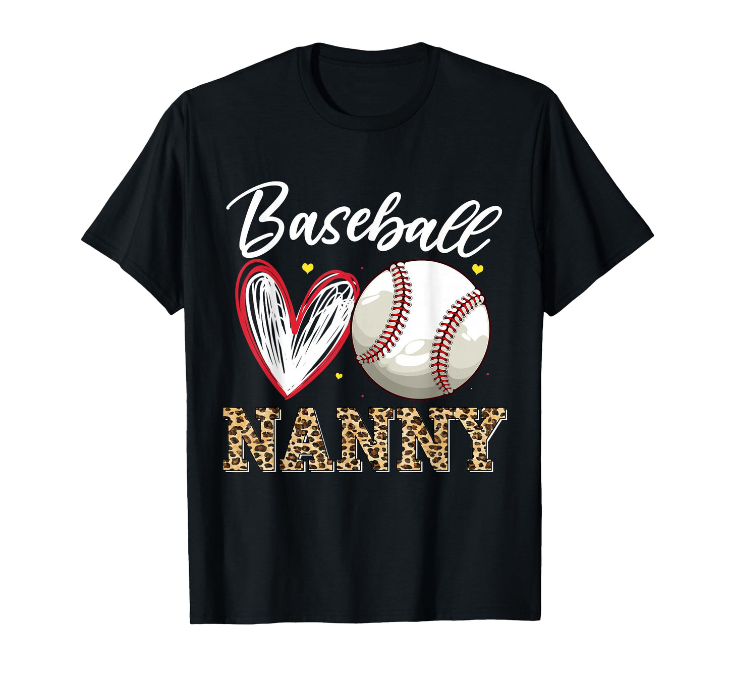 Baseball Nanny Leopard Family Matching T-Shirt - Novelty Apparel Men Women - T-Shirt, Sweatshirt, Hoodie