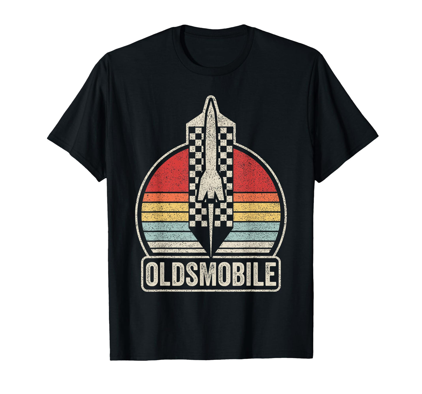 Car Show Checkered Rocket Logo T-Shirt - Trendy Graphic Men Women - T-Shirt, Sweatshirt, Hoodie